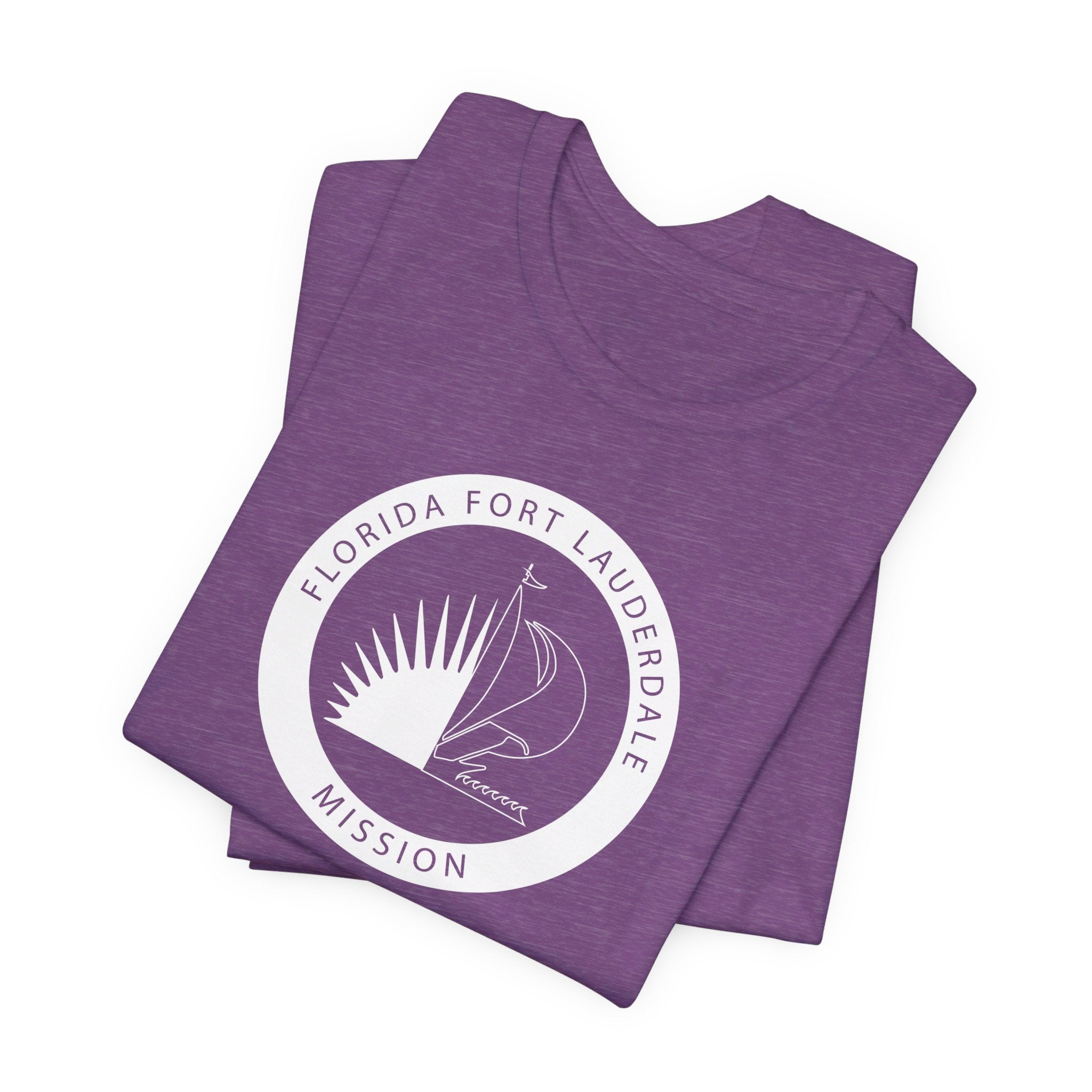 Florida Fort Lauderdale Mission Circular Monochrome Logo T-Shirt - Mission Wishlist - LDS Missionary Gift Store