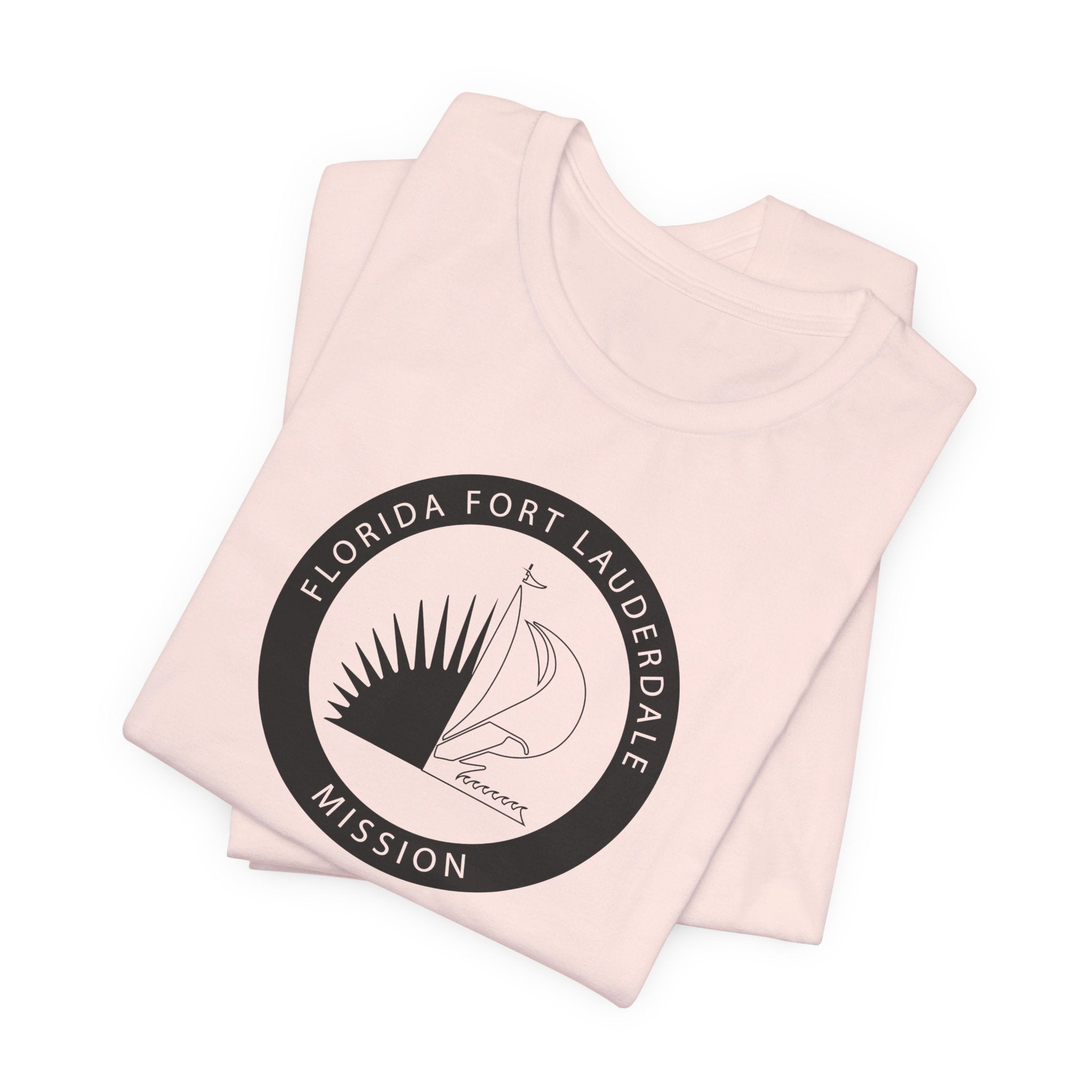 Florida Fort Lauderdale Mission Circular Monochrome Logo T-Shirt - Mission Wishlist - LDS Missionary Gift Store