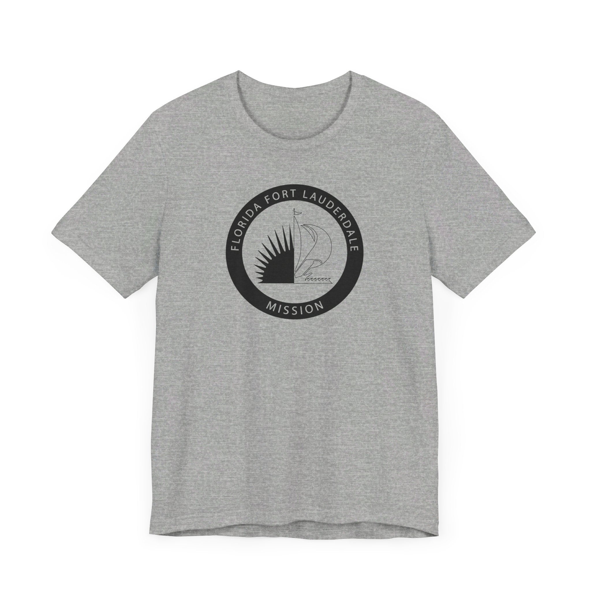 Florida Fort Lauderdale Mission Circular Monochrome Logo T-Shirt - Mission Wishlist - LDS Missionary Gift Store