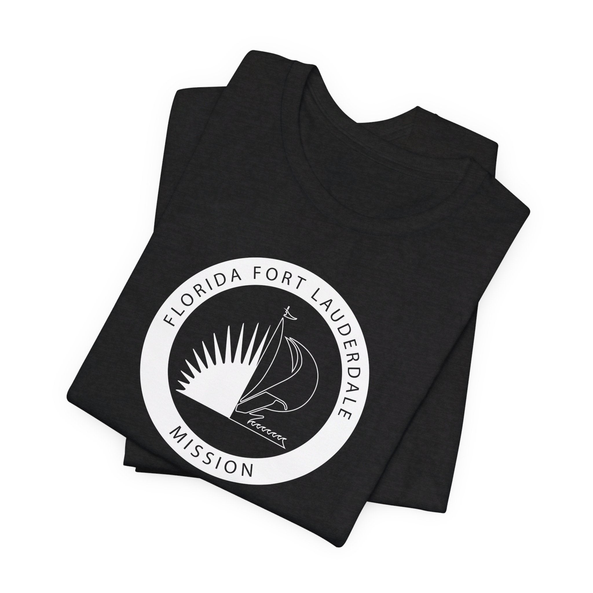 Florida Fort Lauderdale Mission Circular Monochrome Logo T-Shirt - Mission Wishlist - LDS Missionary Gift Store