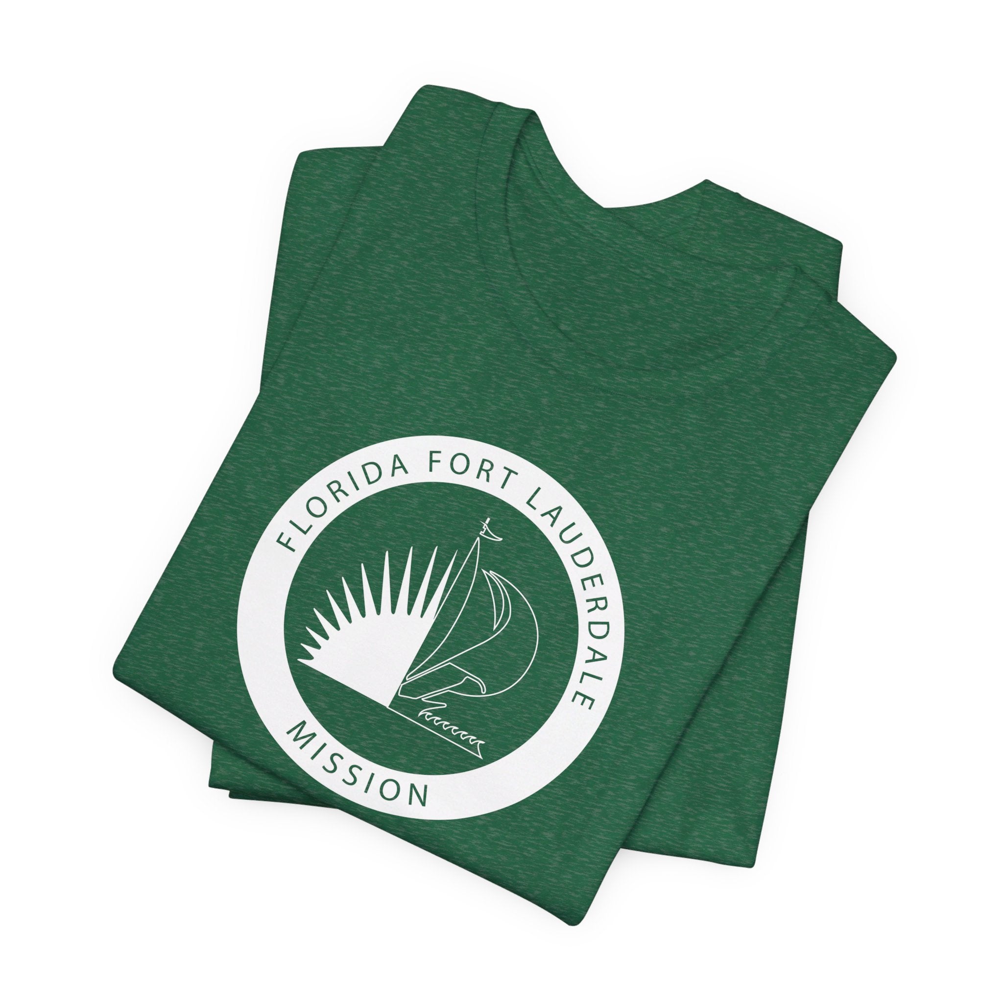 Florida Fort Lauderdale Mission Circular Monochrome Logo T-Shirt - Mission Wishlist - LDS Missionary Gift Store