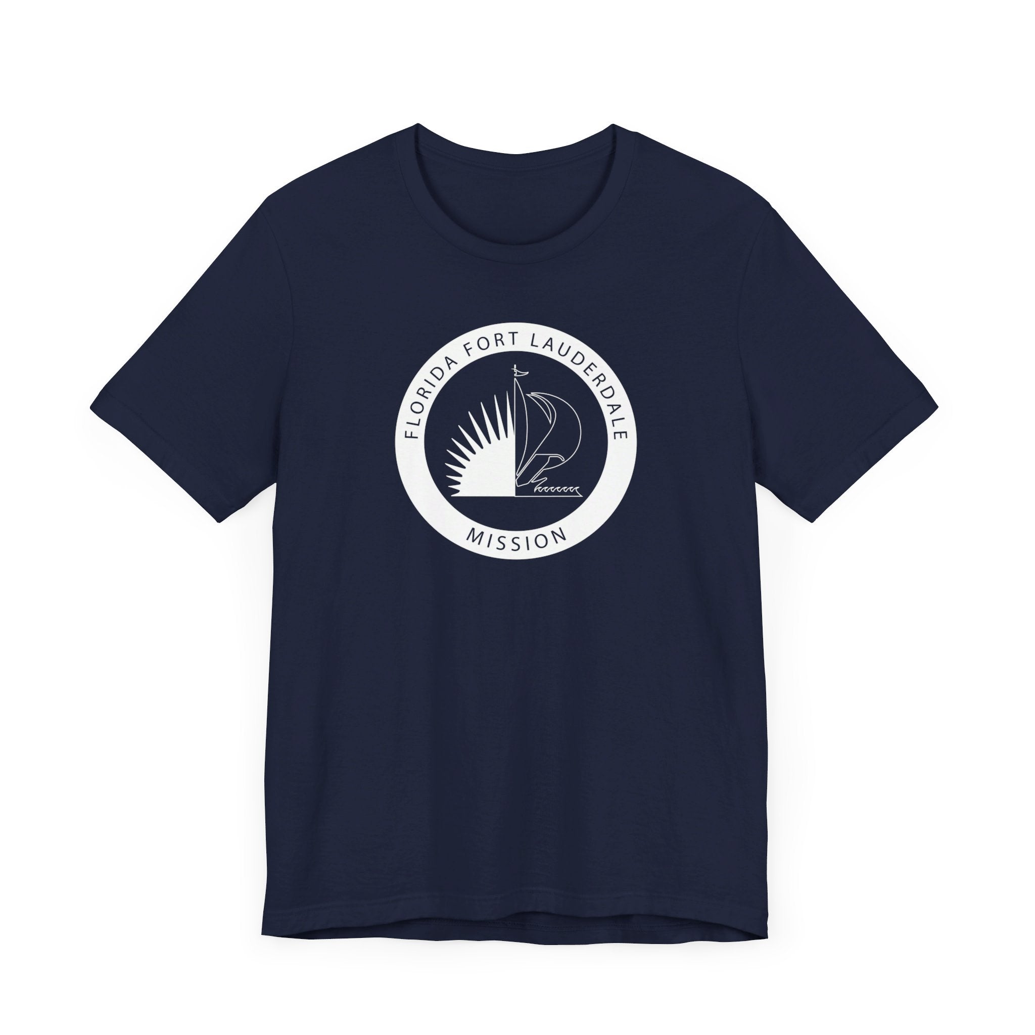 Florida Fort Lauderdale Mission Circular Monochrome Logo T-Shirt - Mission Wishlist - LDS Missionary Gift Store