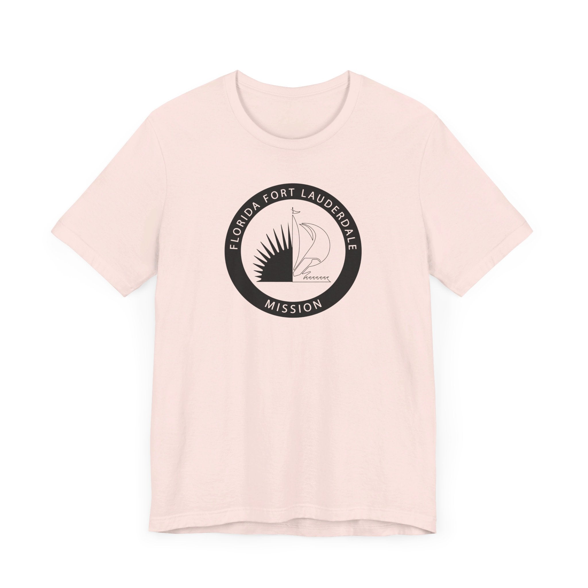 Florida Fort Lauderdale Mission Circular Monochrome Logo T-Shirt - Mission Wishlist - LDS Missionary Gift Store