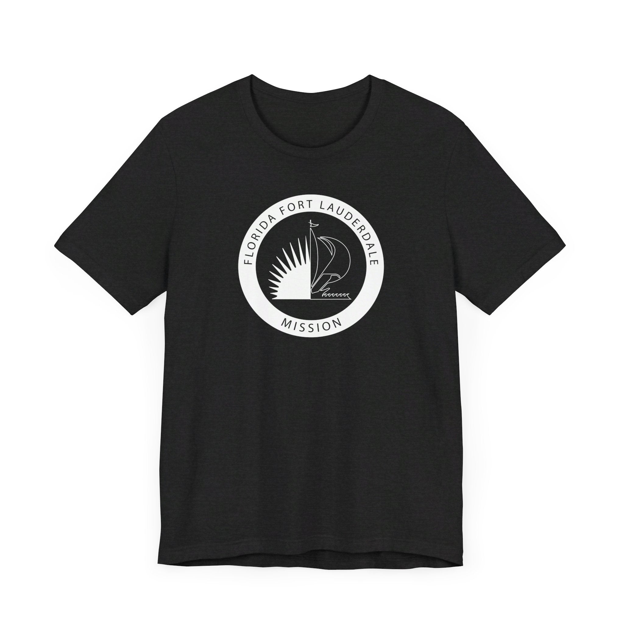 Florida Fort Lauderdale Mission Circular Monochrome Logo T-Shirt - Mission Wishlist - LDS Missionary Gift Store