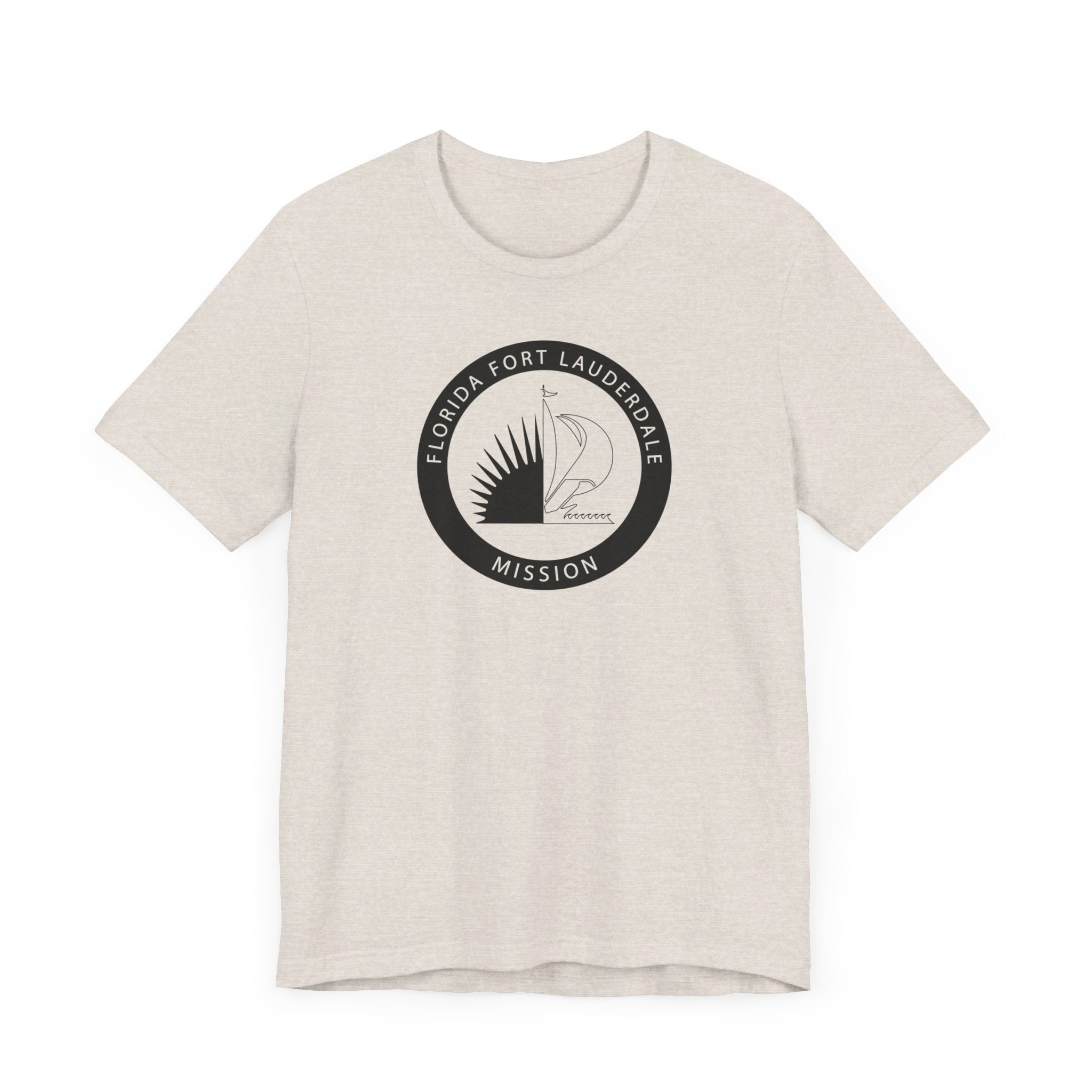 Florida Fort Lauderdale Mission Circular Monochrome Logo T-Shirt - Mission Wishlist - LDS Missionary Gift Store