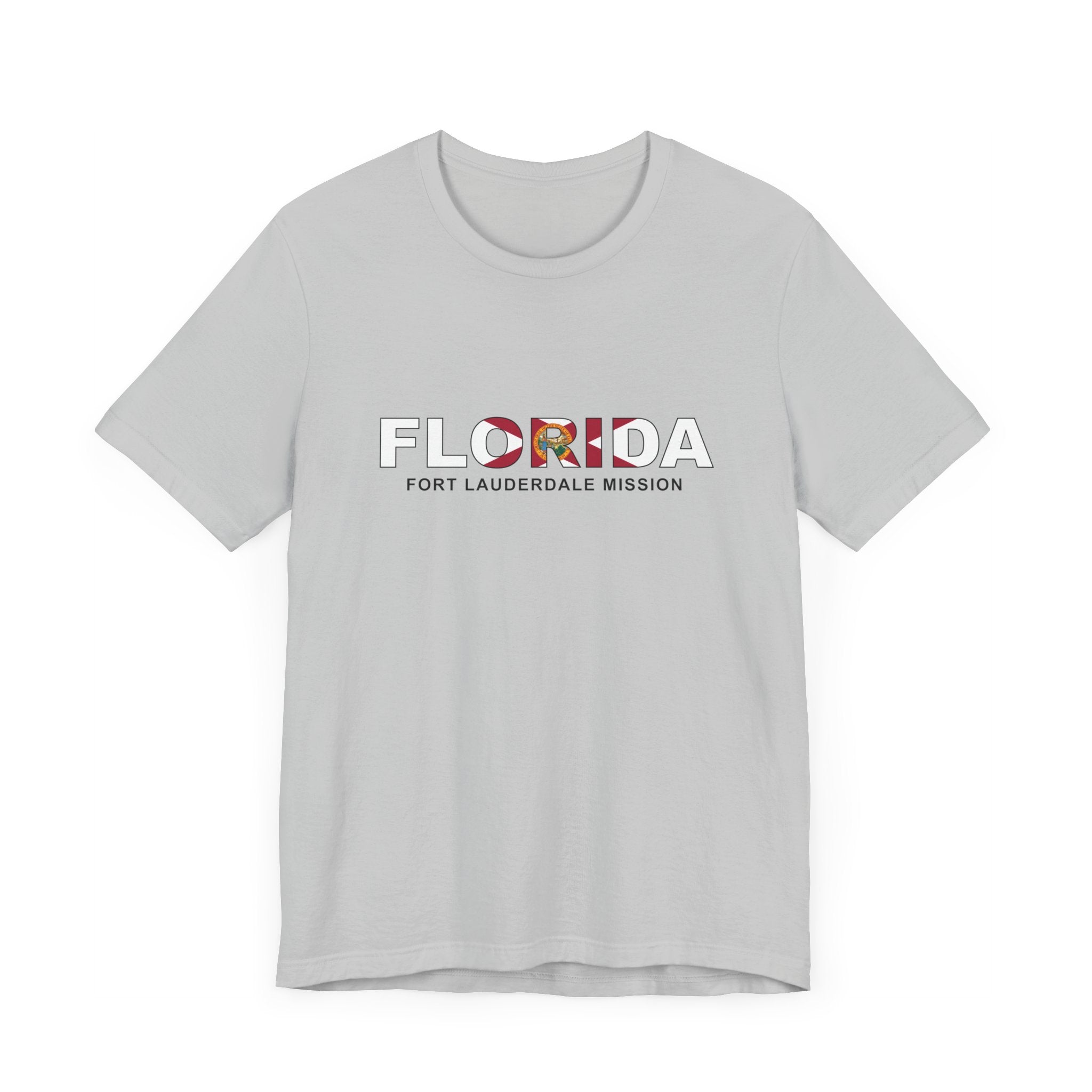 Florida Fort Lauderdale Mission Flag Title T-shirt - Mission Wishlist - LDS Missionary Gift Store