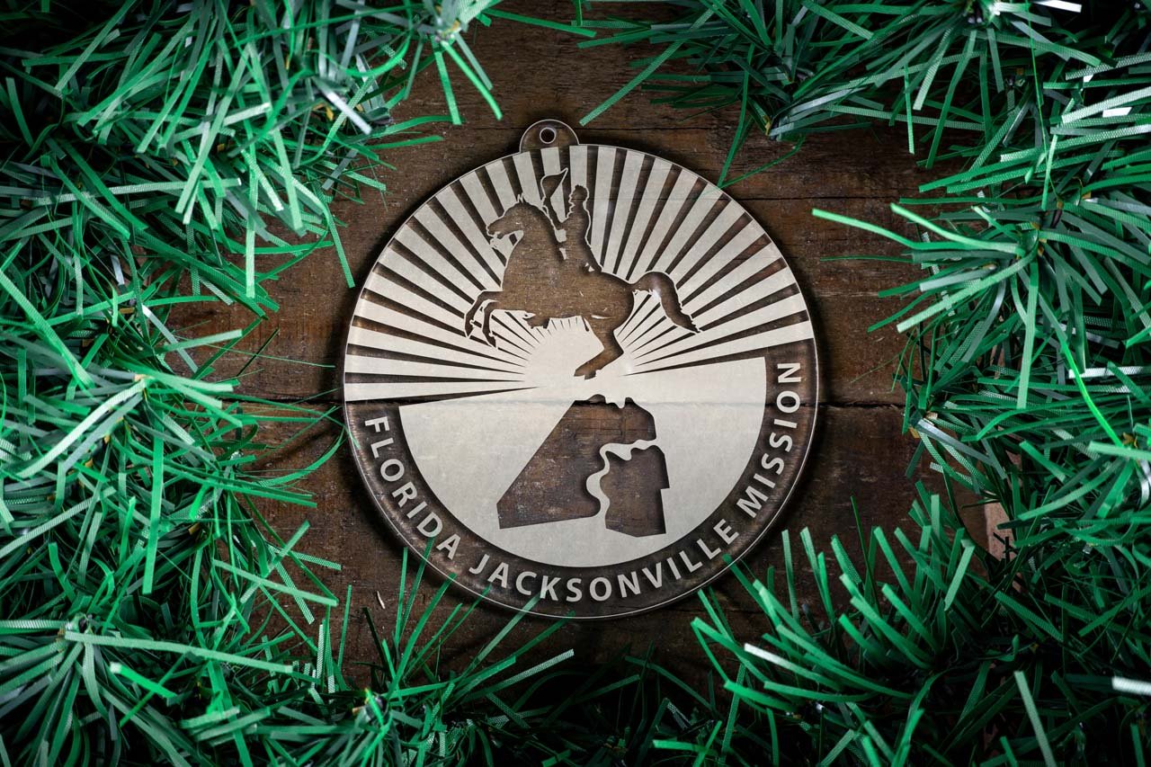 Florida Jacksonville Mission Christmas Ornament - Latter-Day Saint LDS Missionary Gift - Book of Mormon