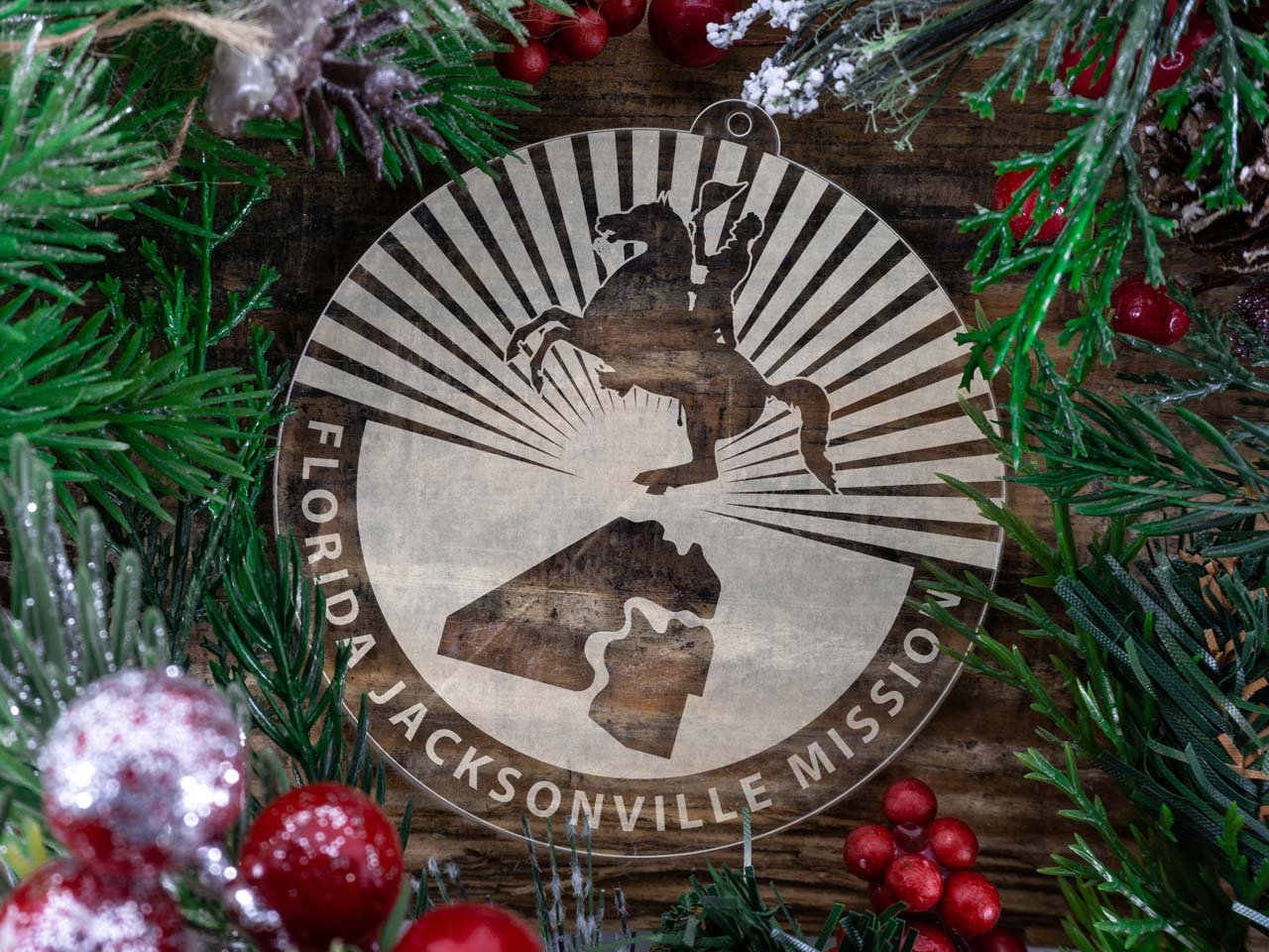 Florida Jacksonville Mission Christmas Ornament - Latter-Day Saint LDS Missionary Gift - Book of Mormon