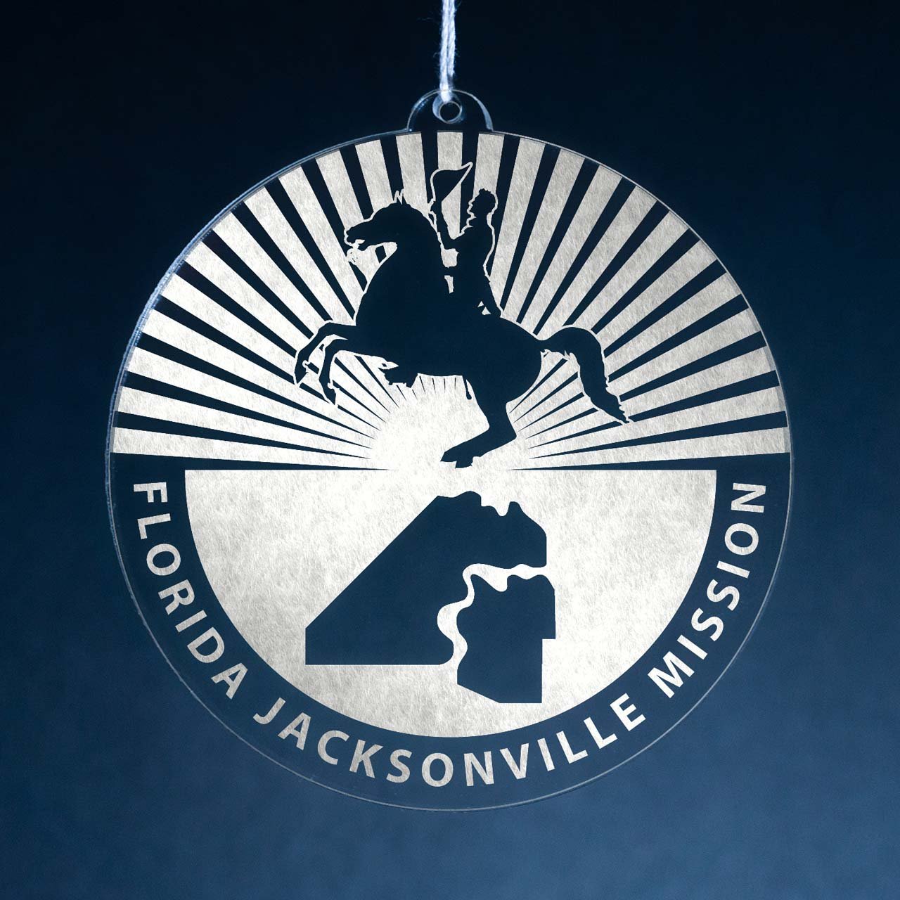 Florida Jacksonville Mission Christmas Ornament - Latter-Day Saint LDS Missionary Gift - Book of Mormon