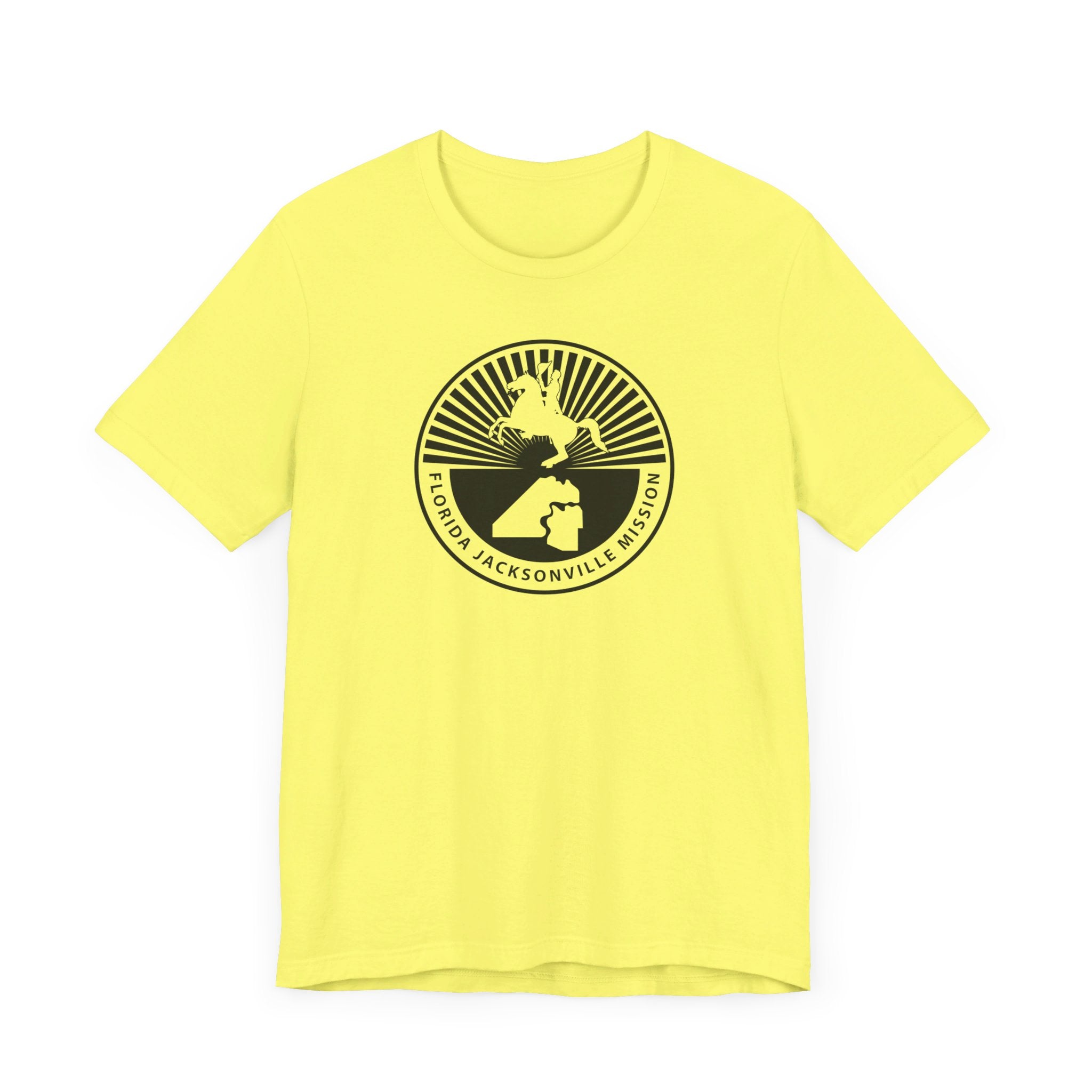 Florida Jacksonville Mission Circular Monochrome Logo T-Shirt - Mission Wishlist - LDS Missionary Gift Store