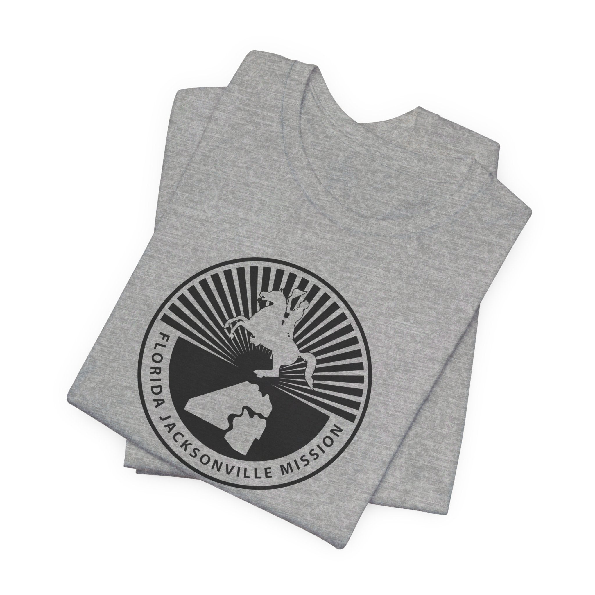 Florida Jacksonville Mission Circular Monochrome Logo T-Shirt - Mission Wishlist - LDS Missionary Gift Store