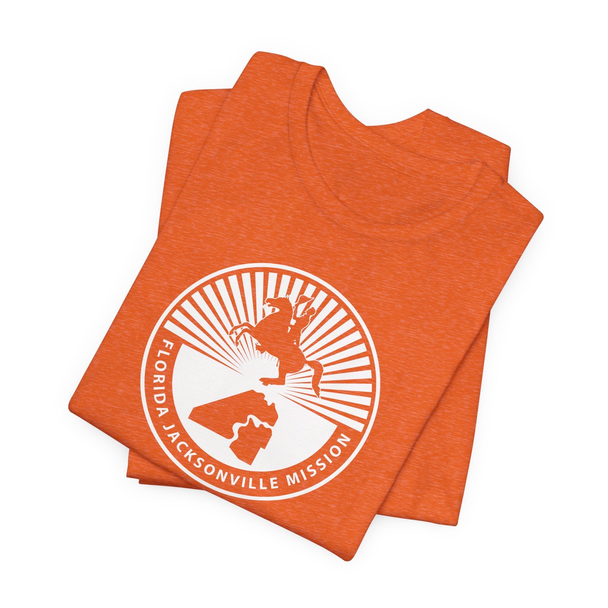 Florida Jacksonville Mission Circular Monochrome Logo T-Shirt - Mission Wishlist - LDS Missionary Gift Store