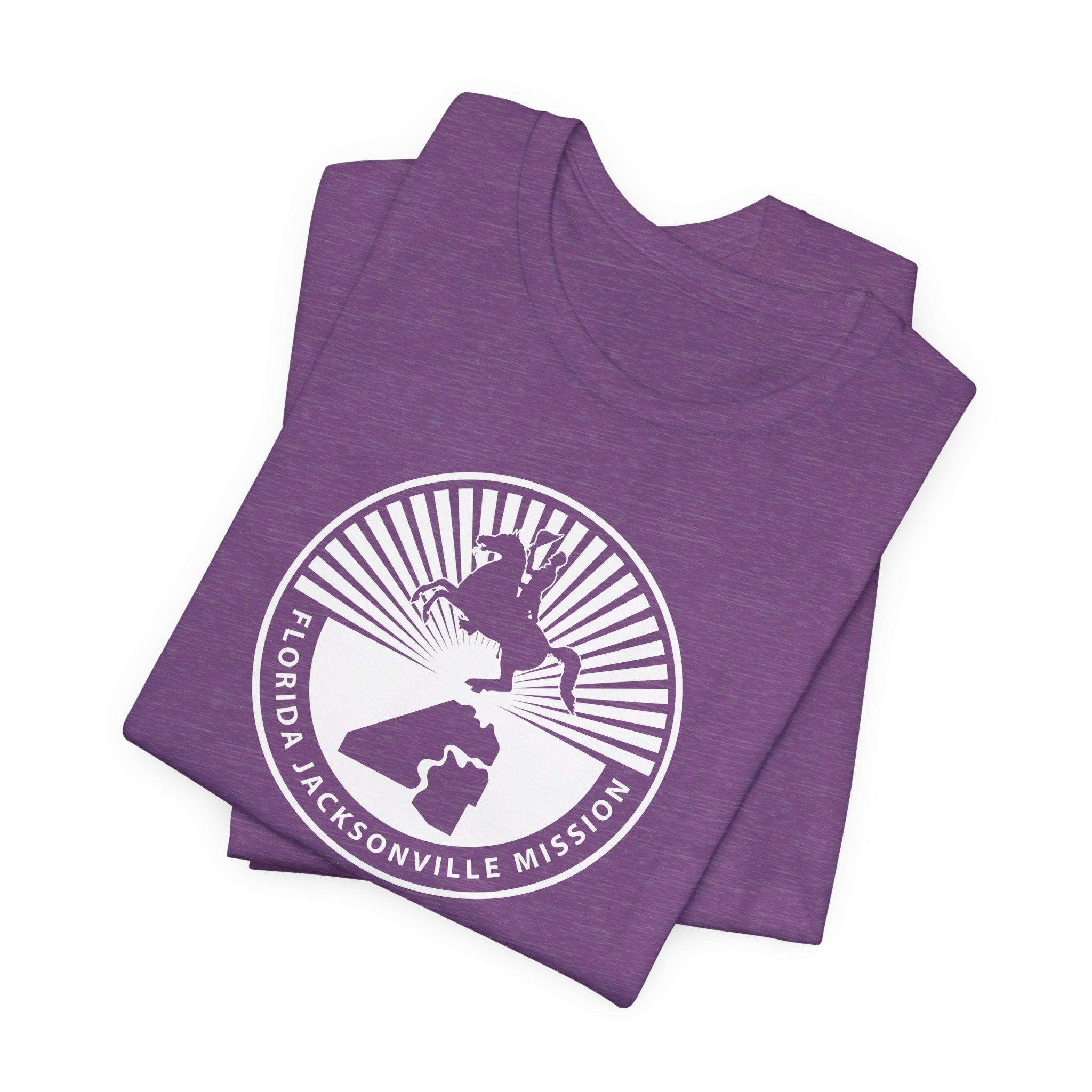 Florida Jacksonville Mission Circular Monochrome Logo T-Shirt - Mission Wishlist - LDS Missionary Gift Store
