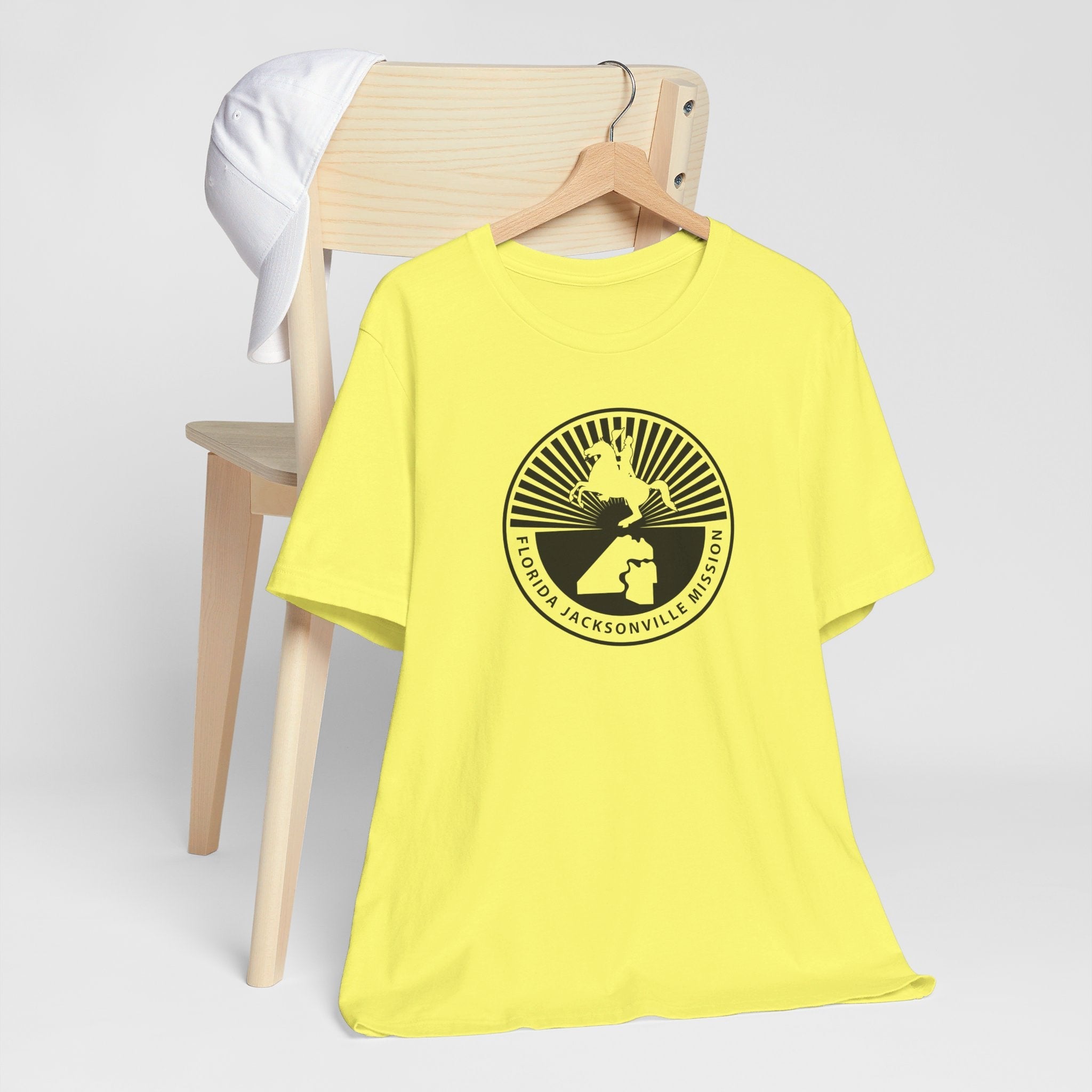 Florida Jacksonville Mission Circular Monochrome Logo T-Shirt - Mission Wishlist - LDS Missionary Gift Store