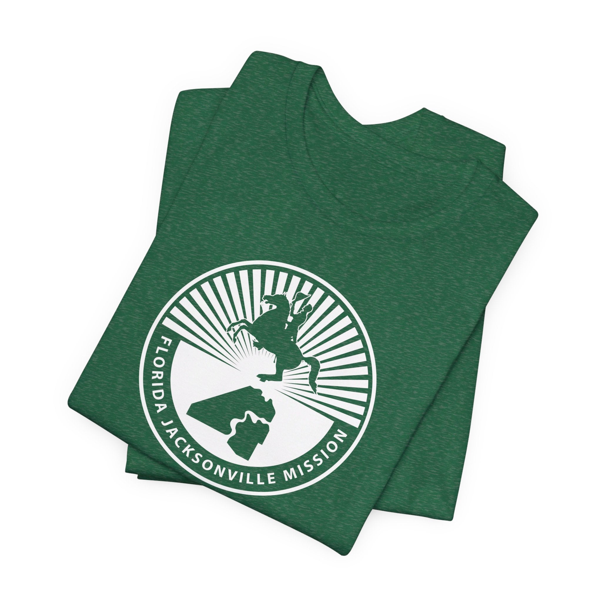 Florida Jacksonville Mission Circular Monochrome Logo T-Shirt - Mission Wishlist - LDS Missionary Gift Store