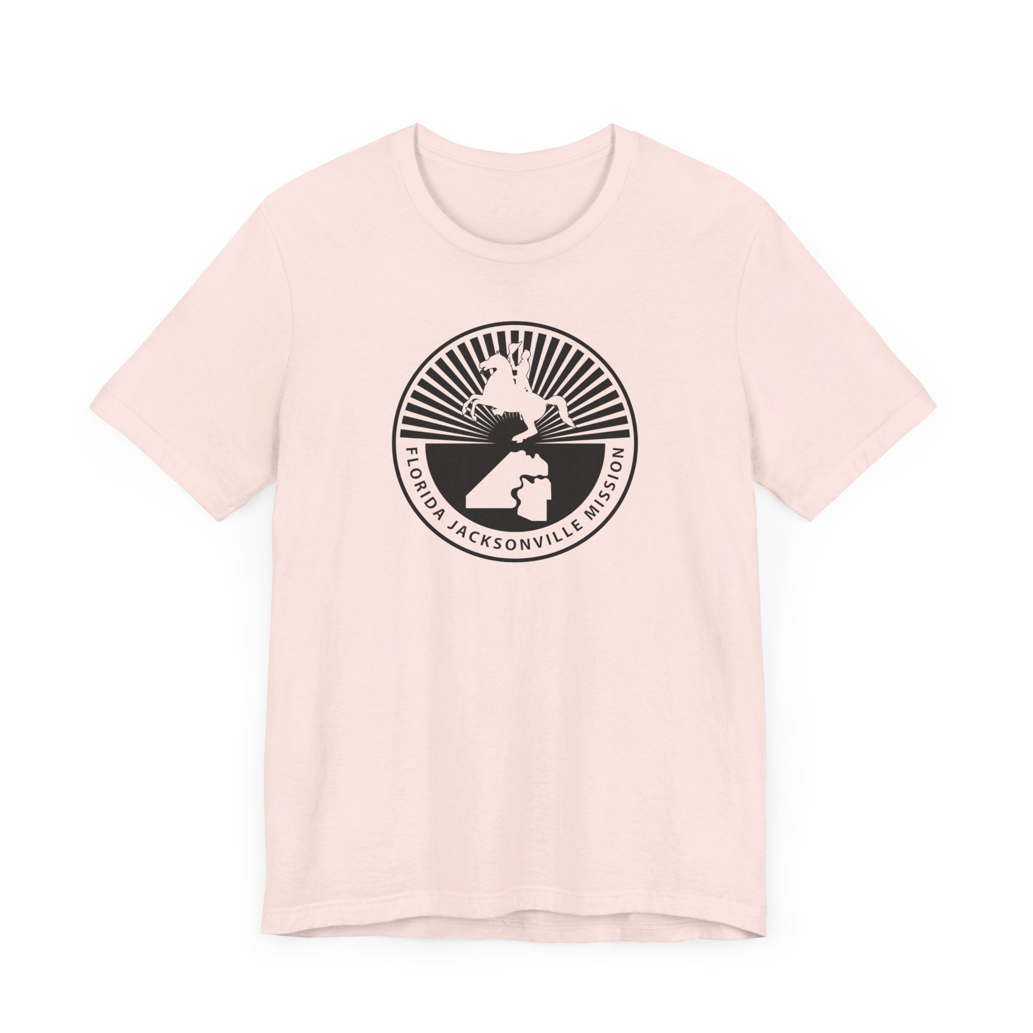 Florida Jacksonville Mission Circular Monochrome Logo T-Shirt - Mission Wishlist - LDS Missionary Gift Store