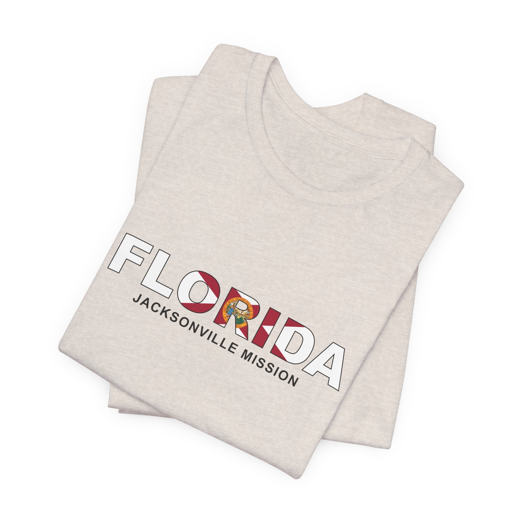 Florida Jacksonville Mission Flag Title T-shirt - Mission Wishlist - LDS Missionary Gift Store