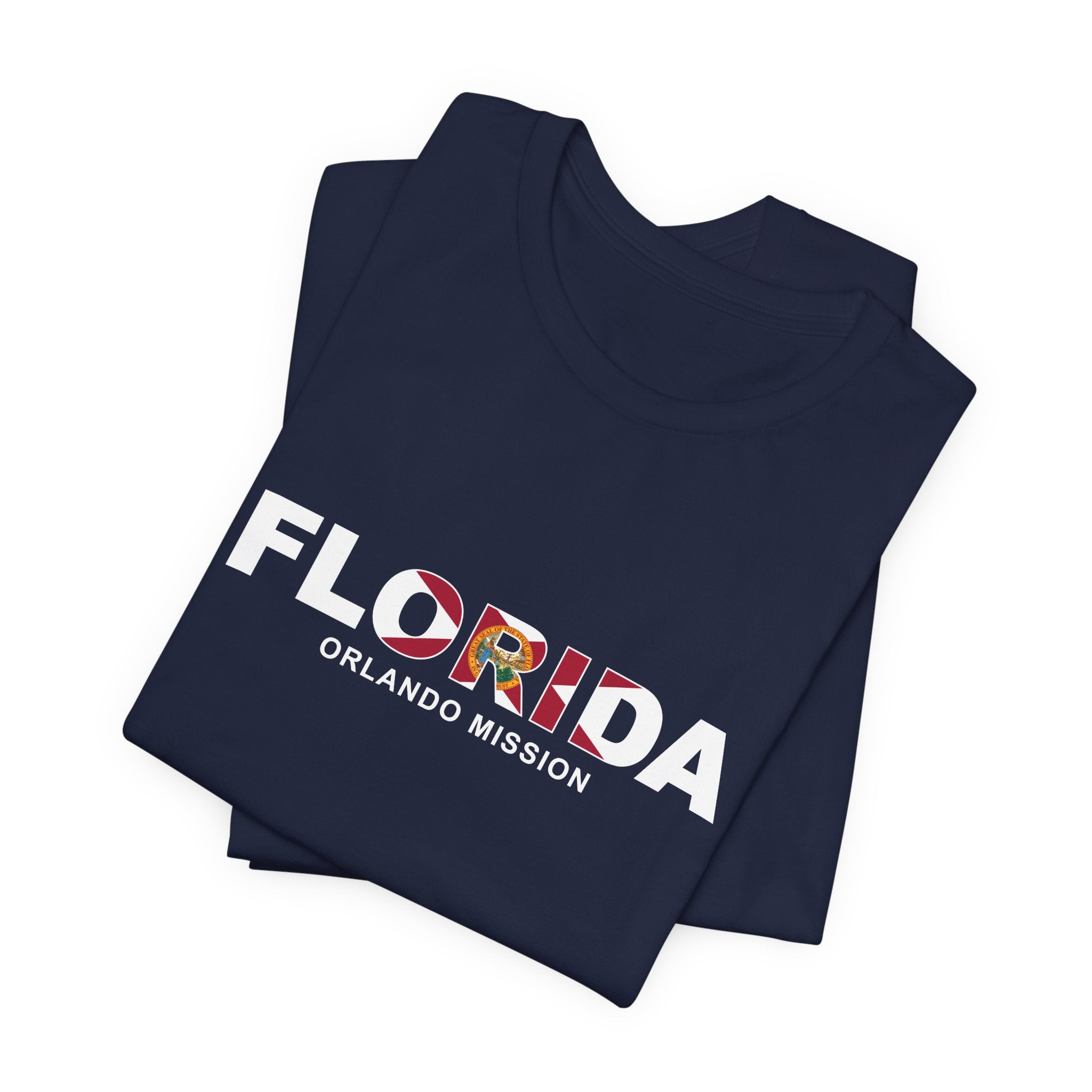 Florida Orlando Mission Flag Title T-shirt - Mission Wishlist - LDS Missionary Gift Store