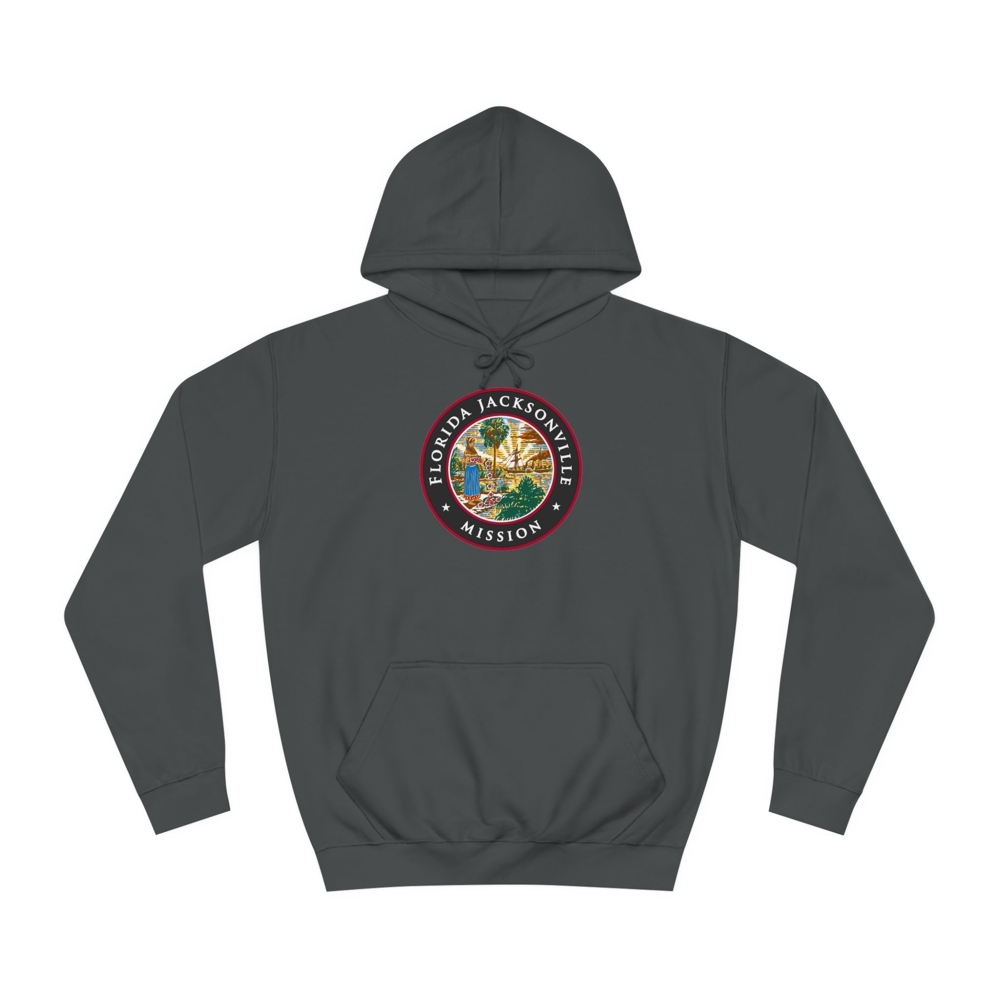 Florida Orlando Mission State Flag Logo (Black Border) College Hoodie - Mission Wishlist - LDS Missionary Gift Store