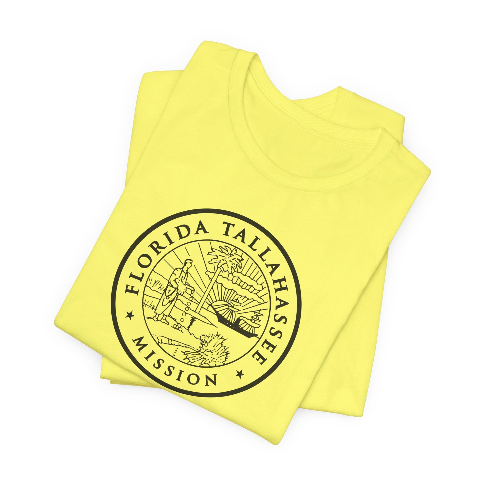 Florida Tallahassee Mission Circular Monochrome Logo T-Shirt - Mission Wishlist - LDS Missionary Gift Store