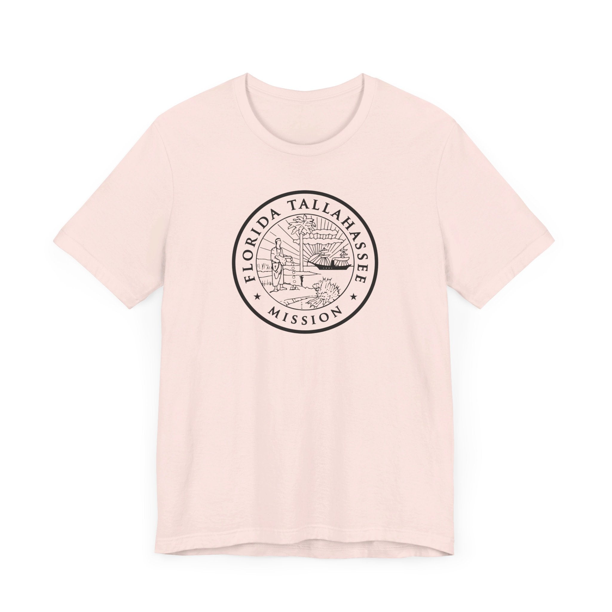 Florida Tallahassee Mission Circular Monochrome Logo T-Shirt - Mission Wishlist - LDS Missionary Gift Store