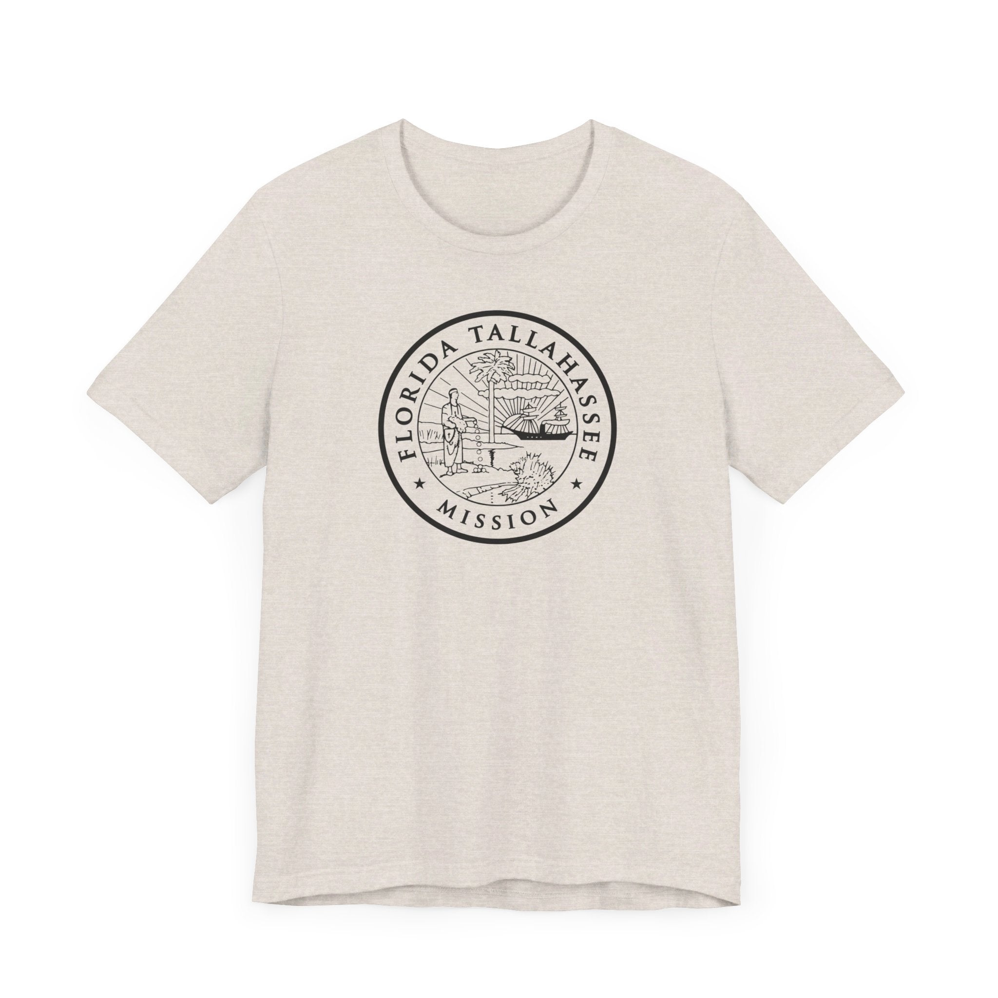 Florida Tallahassee Mission Circular Monochrome Logo T-Shirt - Mission Wishlist - LDS Missionary Gift Store