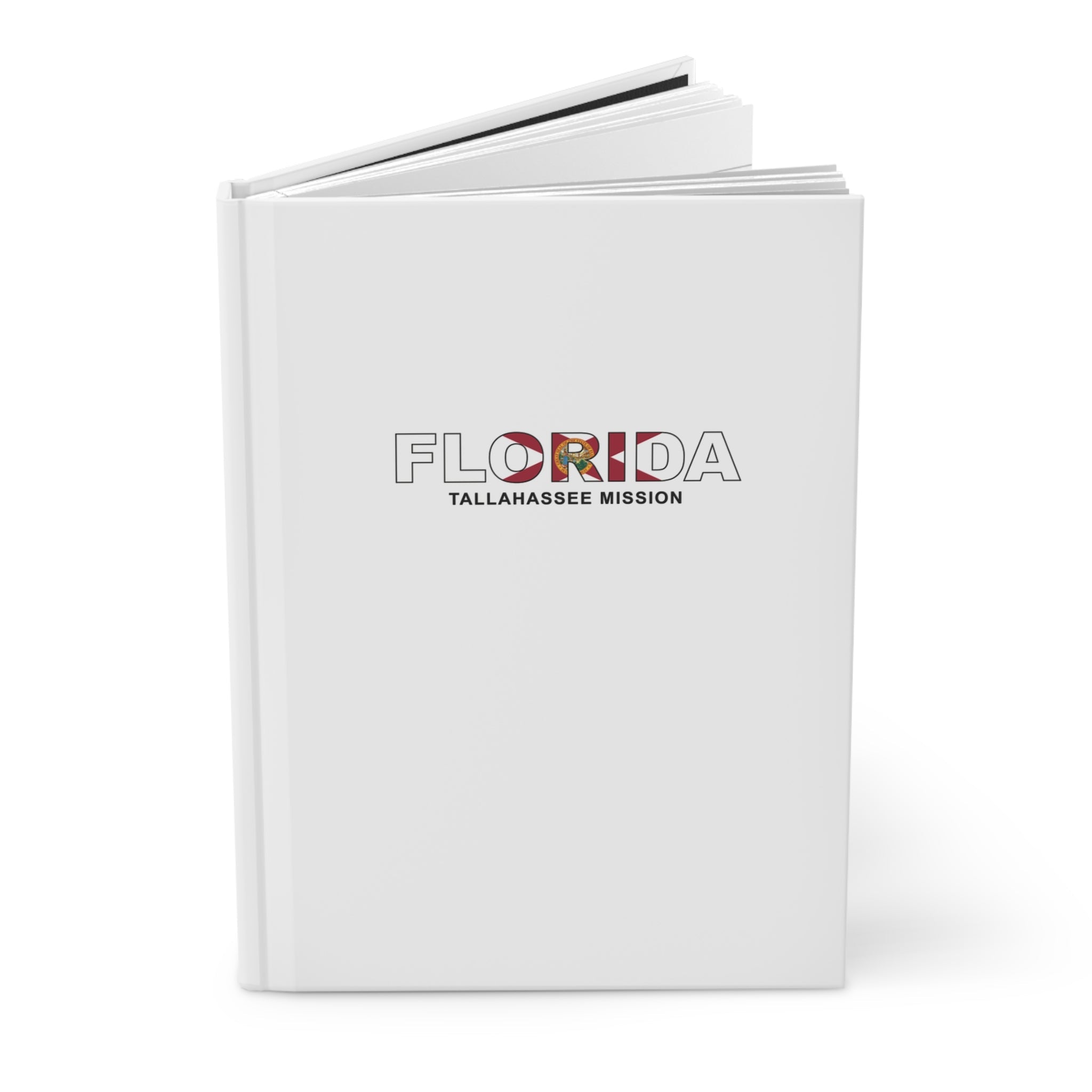 Florida Tallahassee Mission Flag Title White Hardcover Journal Matte - Mission Wishlist - LDS Missionary Gift Store