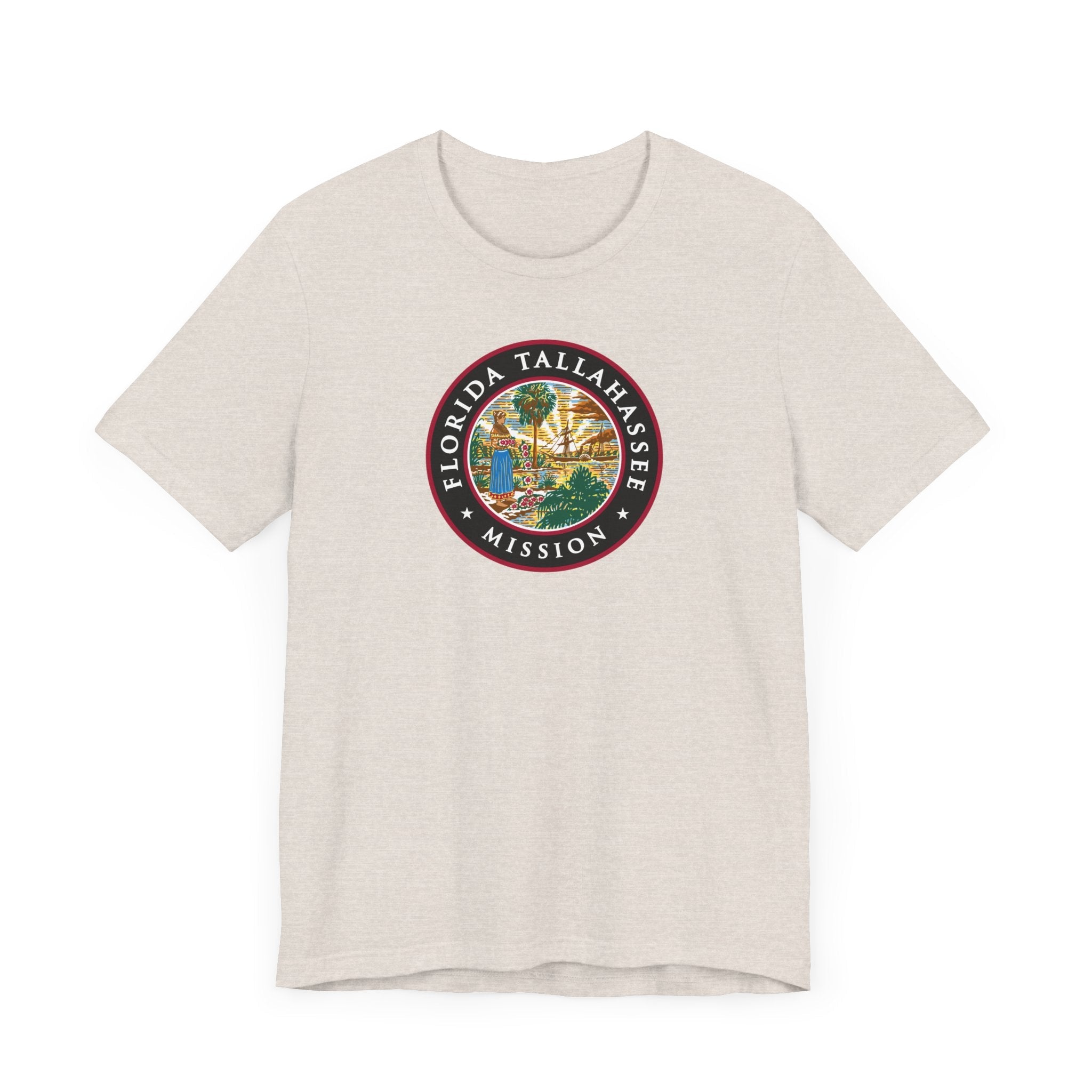 Florida Tallahassee Mission State Flag Logo (Black Border) T-shirt - Mission Wishlist - LDS Missionary Gift Store