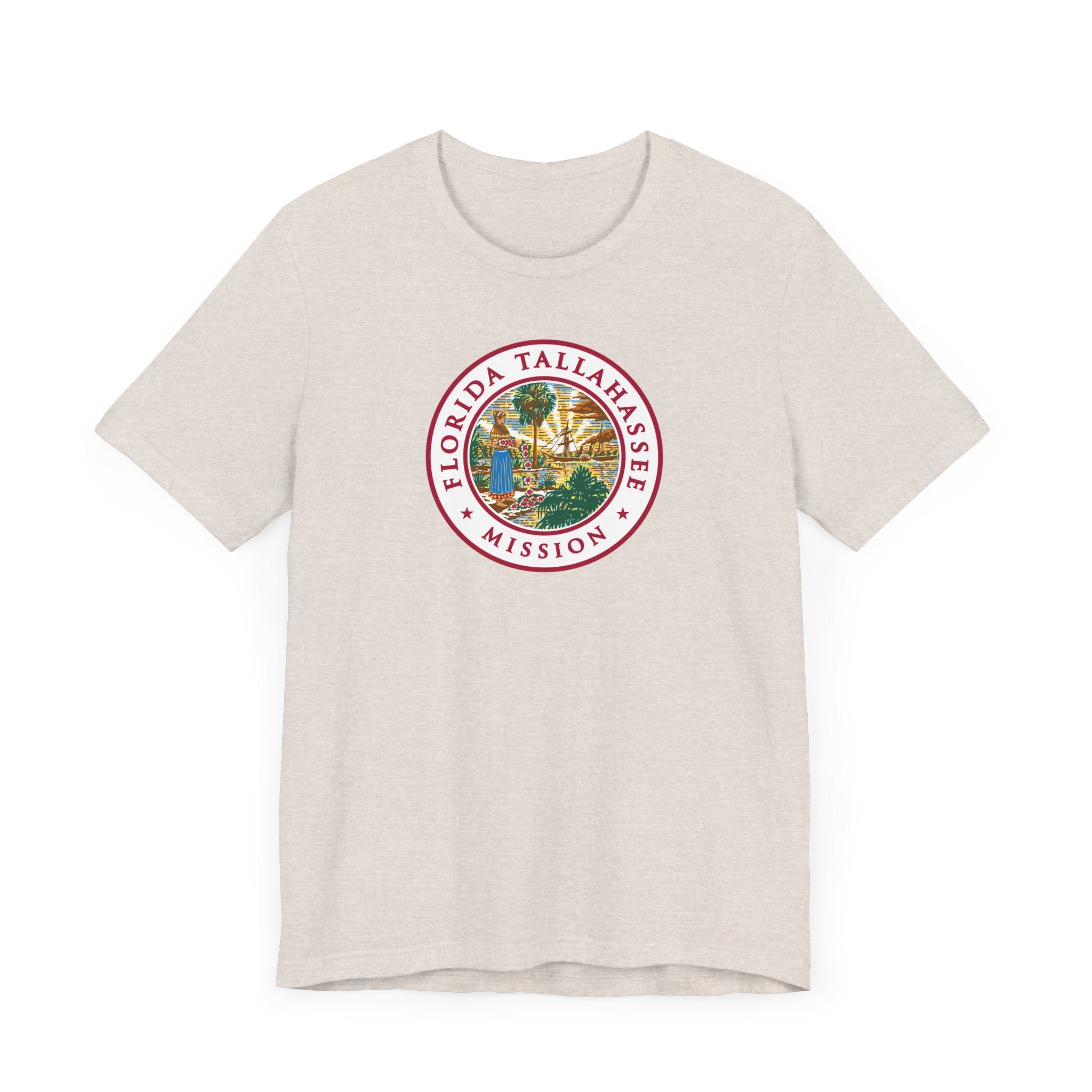 Florida Tallahassee Mission State Flag Logo (White Border) T-shirt - Mission Wishlist - LDS Missionary Gift Store
