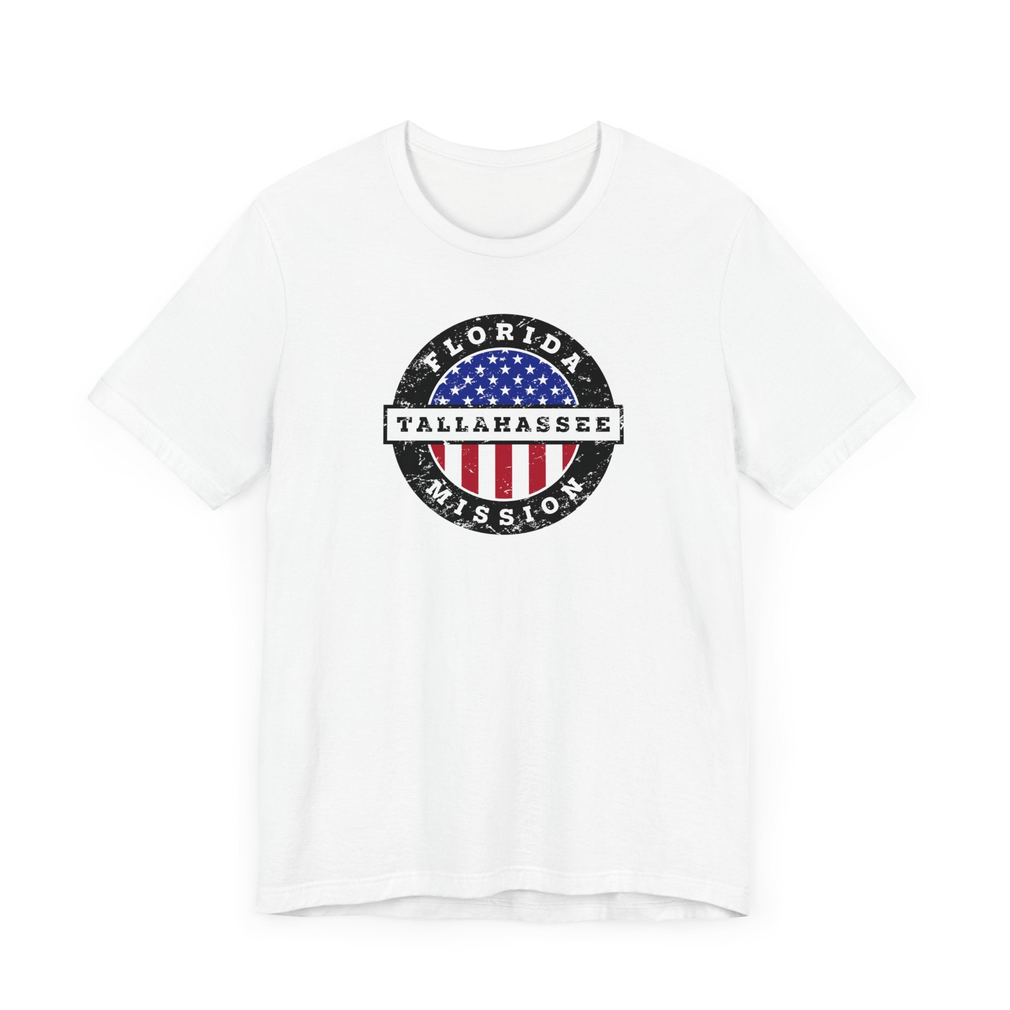 Florida Tallahassee Mission Vintage Circular USA Flag T-Shirt - Mission Wishlist - LDS Missionary Gift Store