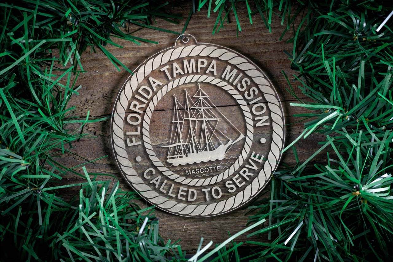 Florida Tampa Mission Christmas Ornament - Latter-Day Saint LDS Missionary Gift - Book of Mormon