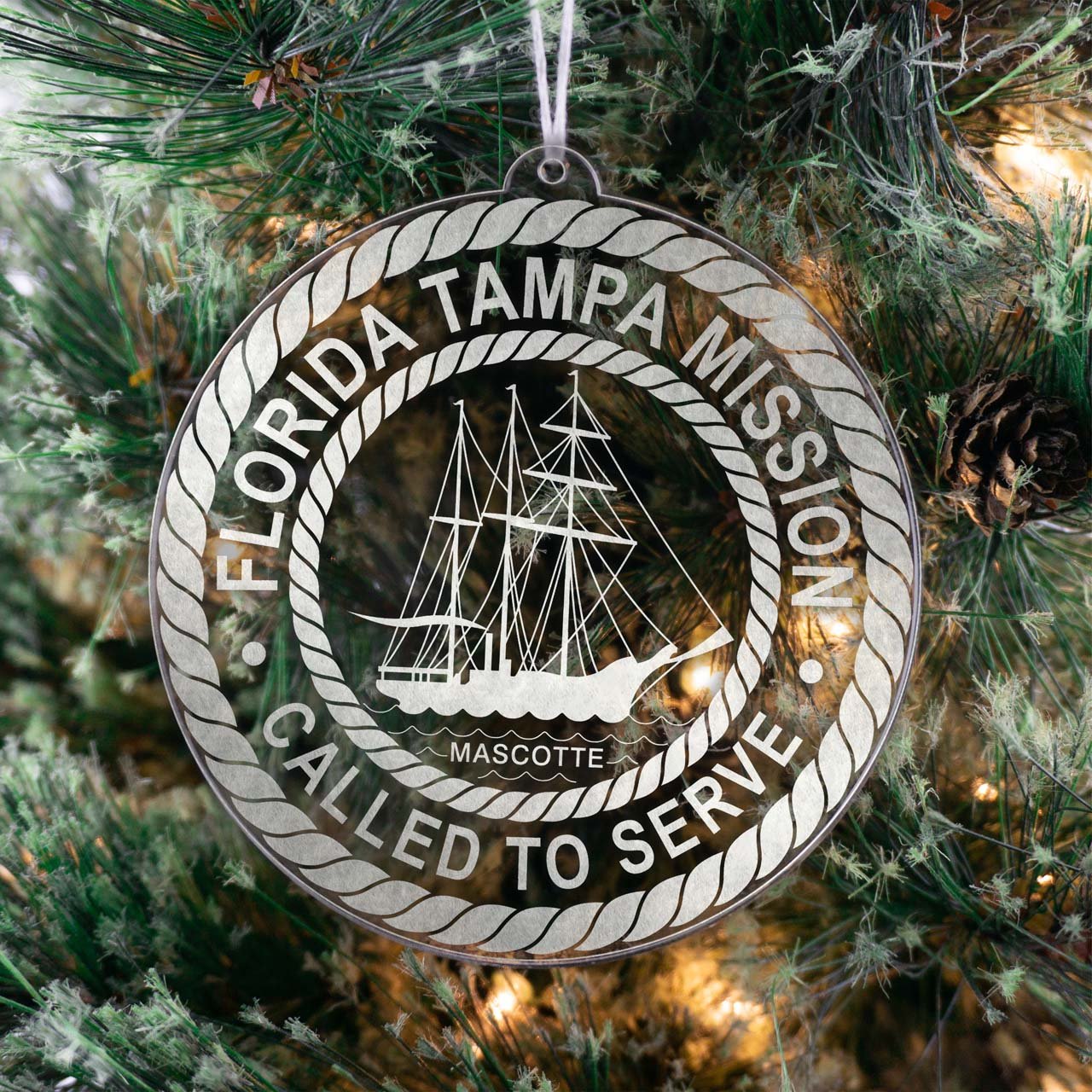 Florida Tampa Mission Christmas Ornament - Latter-Day Saint LDS Missionary Gift - Book of Mormon