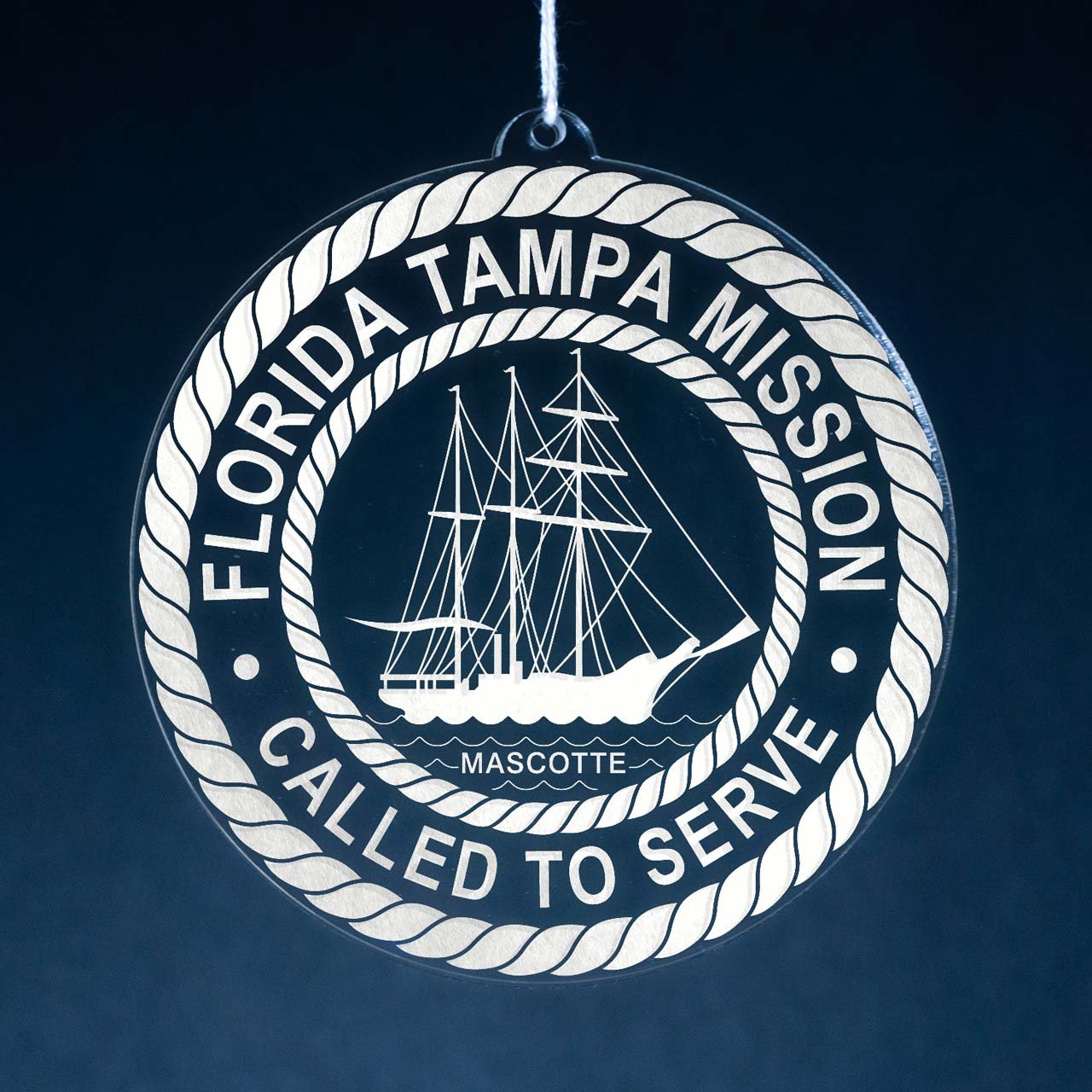 Florida Tampa Mission Christmas Ornament - Latter-Day Saint LDS Missionary Gift - Book of Mormon