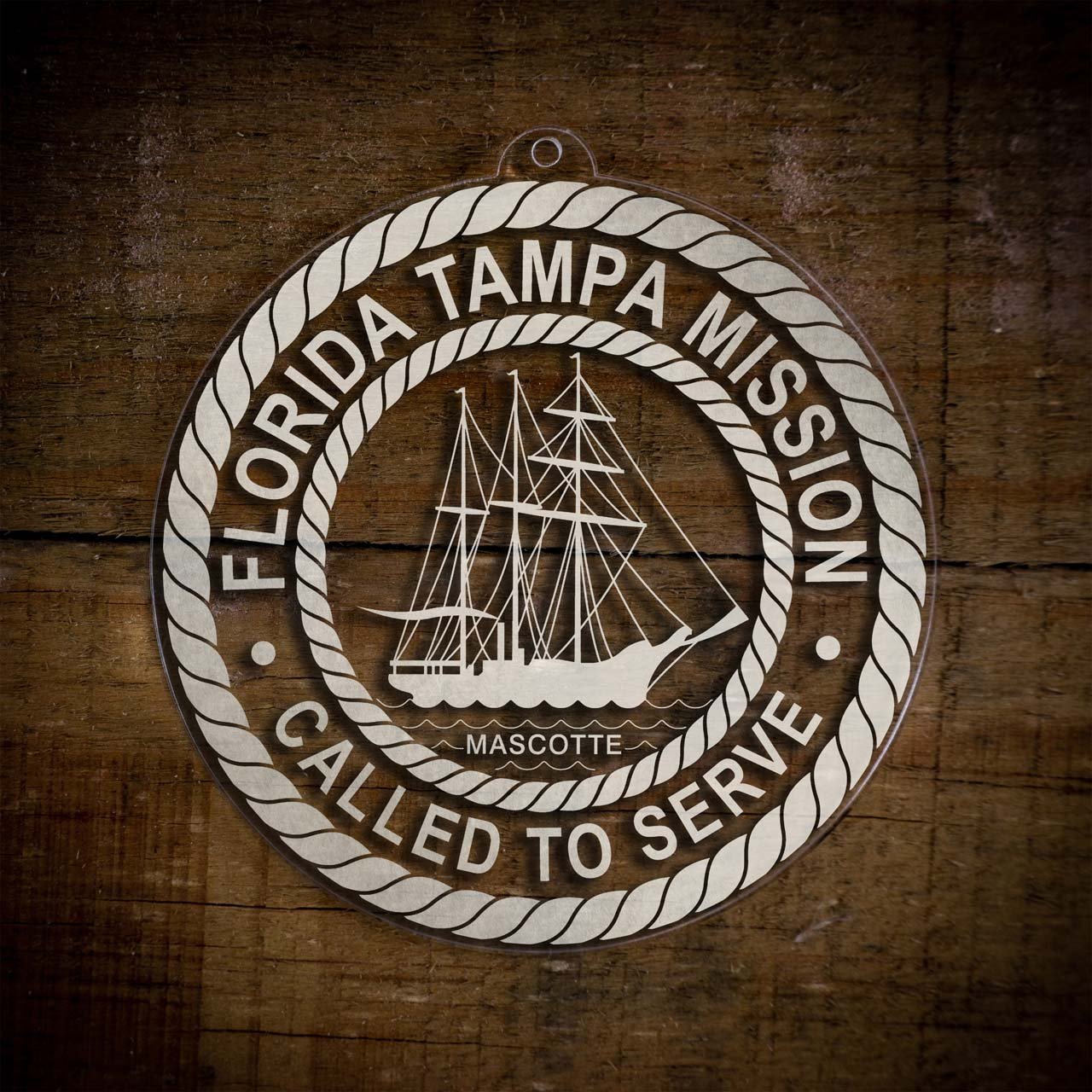 Florida Tampa Mission Christmas Ornament - Latter-Day Saint LDS Missionary Gift - Book of Mormon