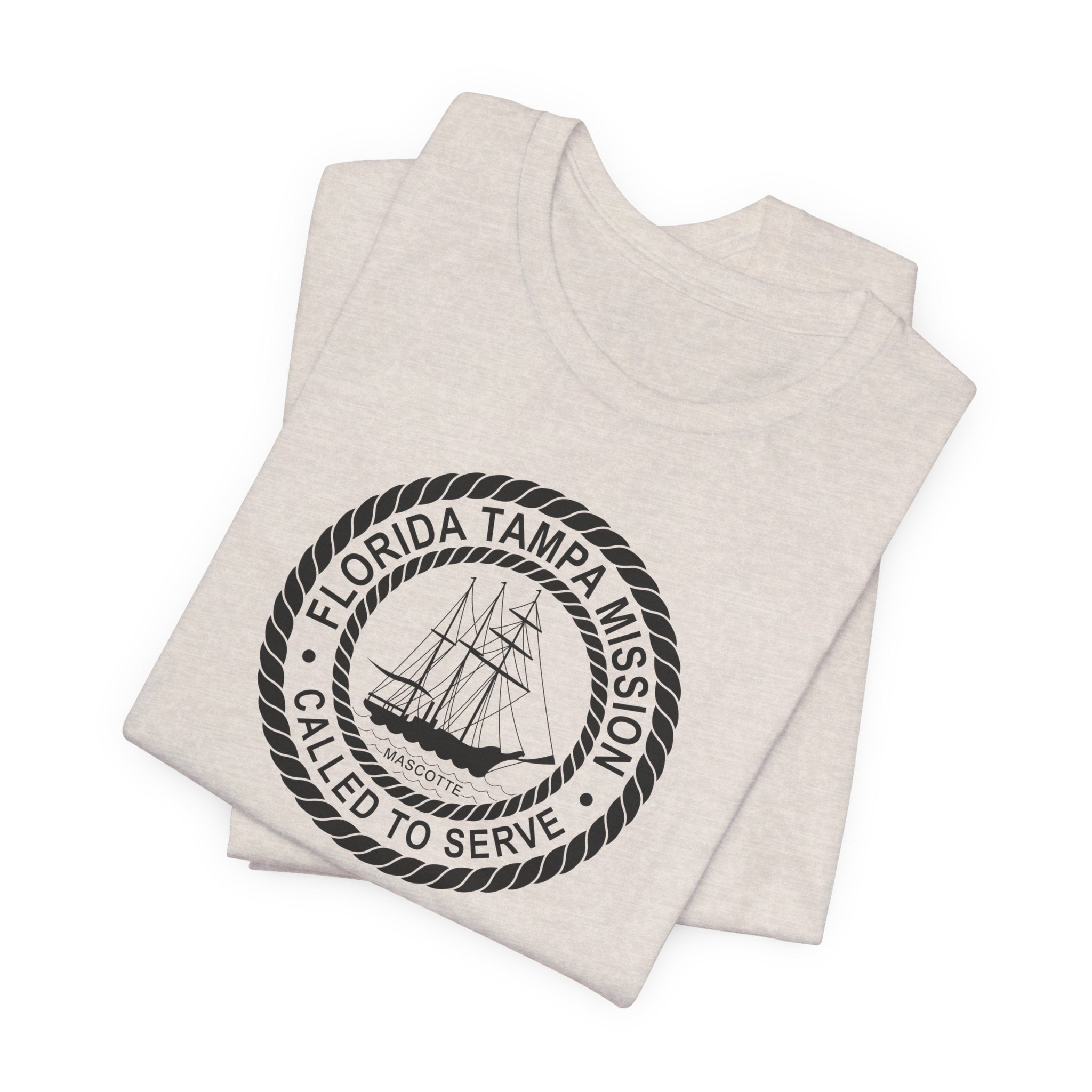 Florida Tampa Mission Circular Monochrome Logo T-Shirt - Mission Wishlist - LDS Missionary Gift Store