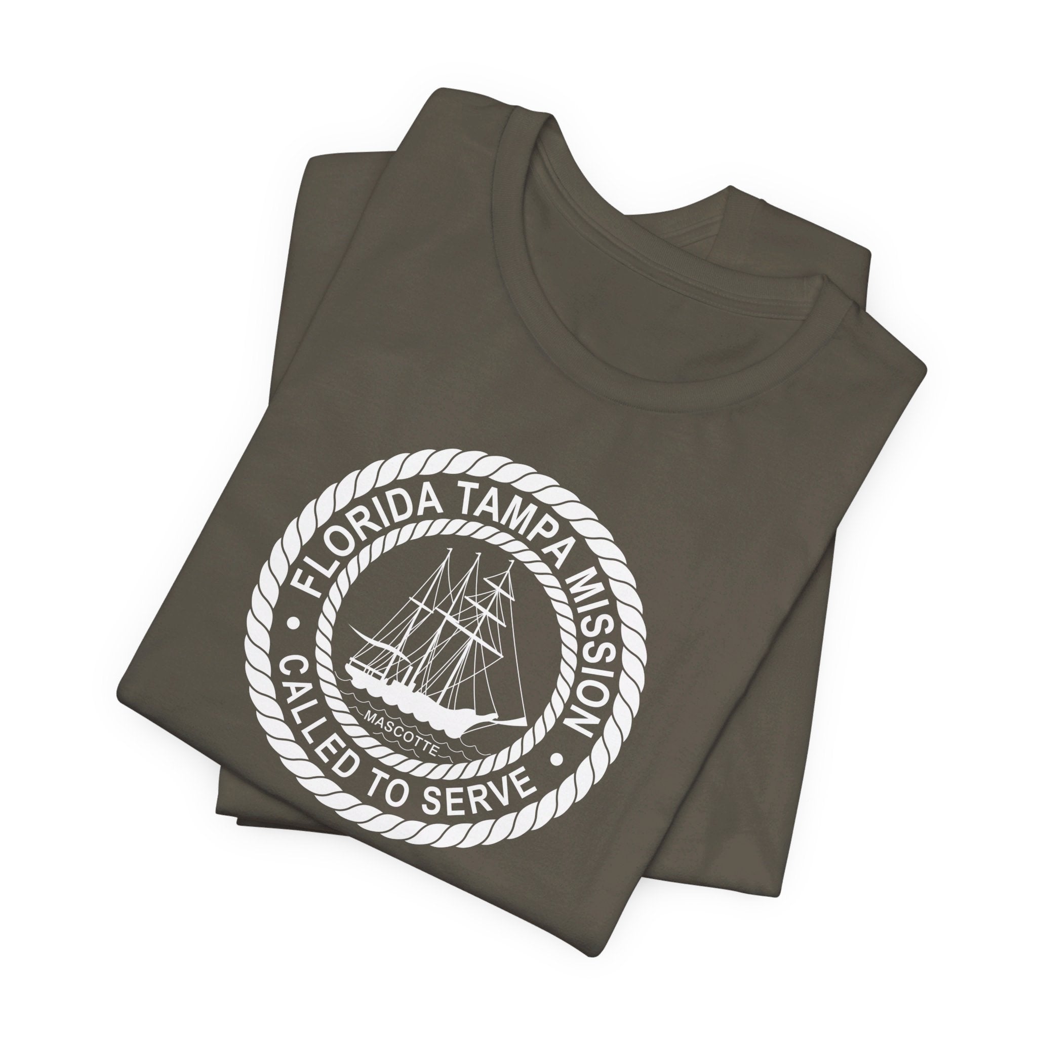 Florida Tampa Mission Circular Monochrome Logo T-Shirt - Mission Wishlist - LDS Missionary Gift Store