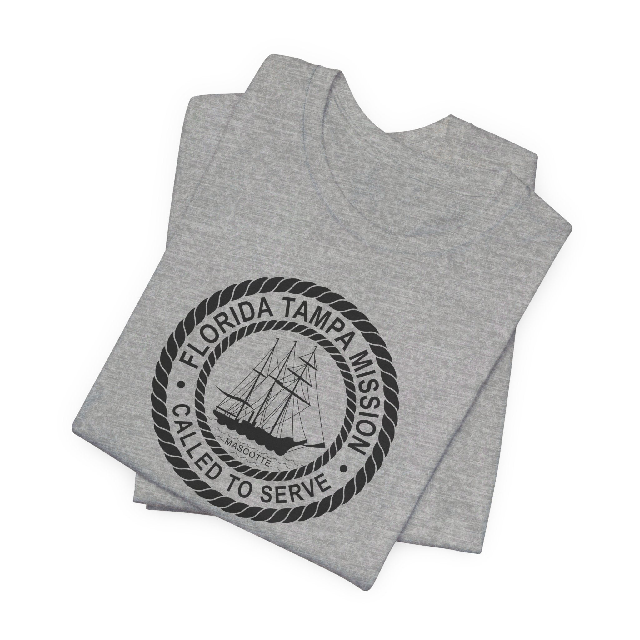 Florida Tampa Mission Circular Monochrome Logo T-Shirt - Mission Wishlist - LDS Missionary Gift Store