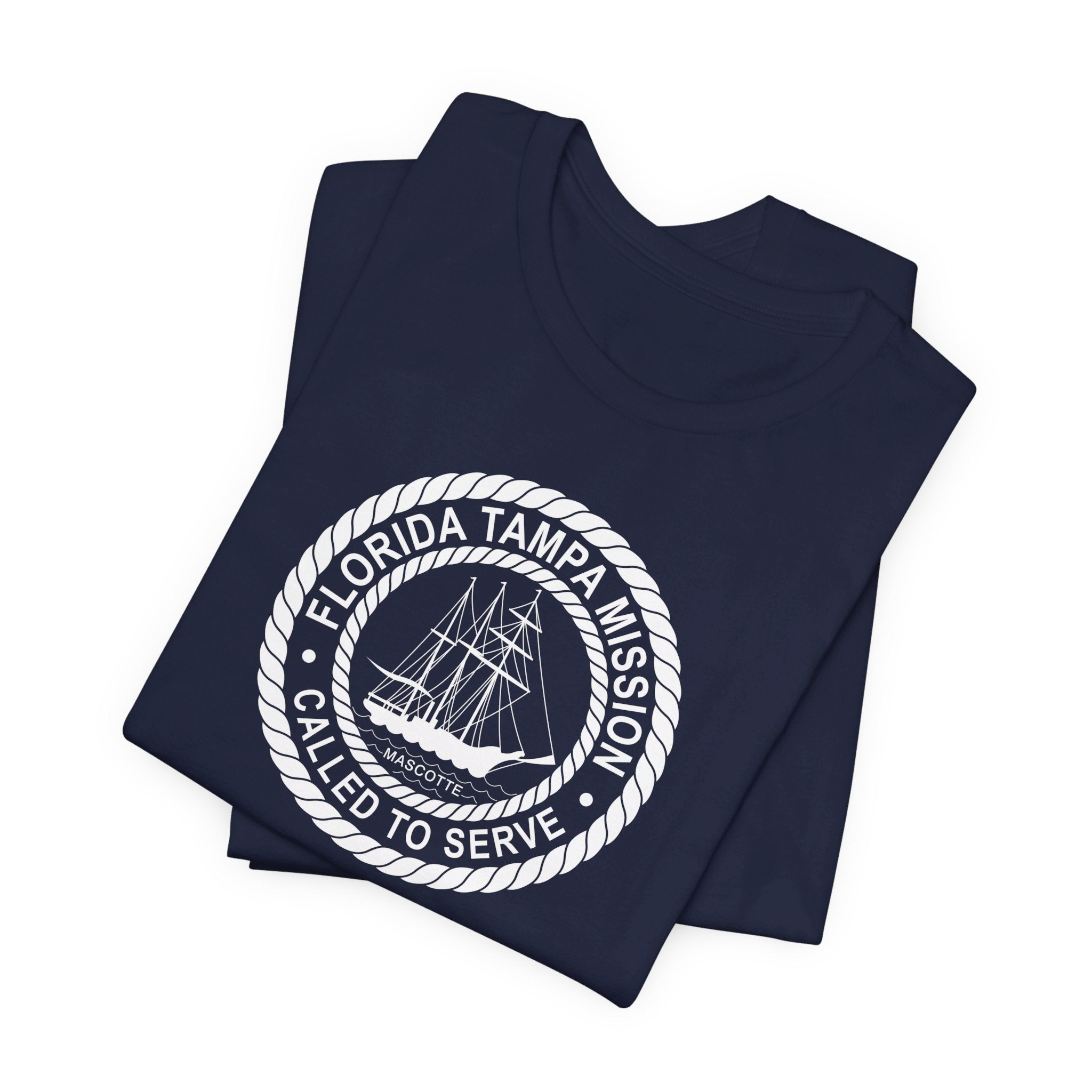 Florida Tampa Mission Circular Monochrome Logo T-Shirt - Mission Wishlist - LDS Missionary Gift Store