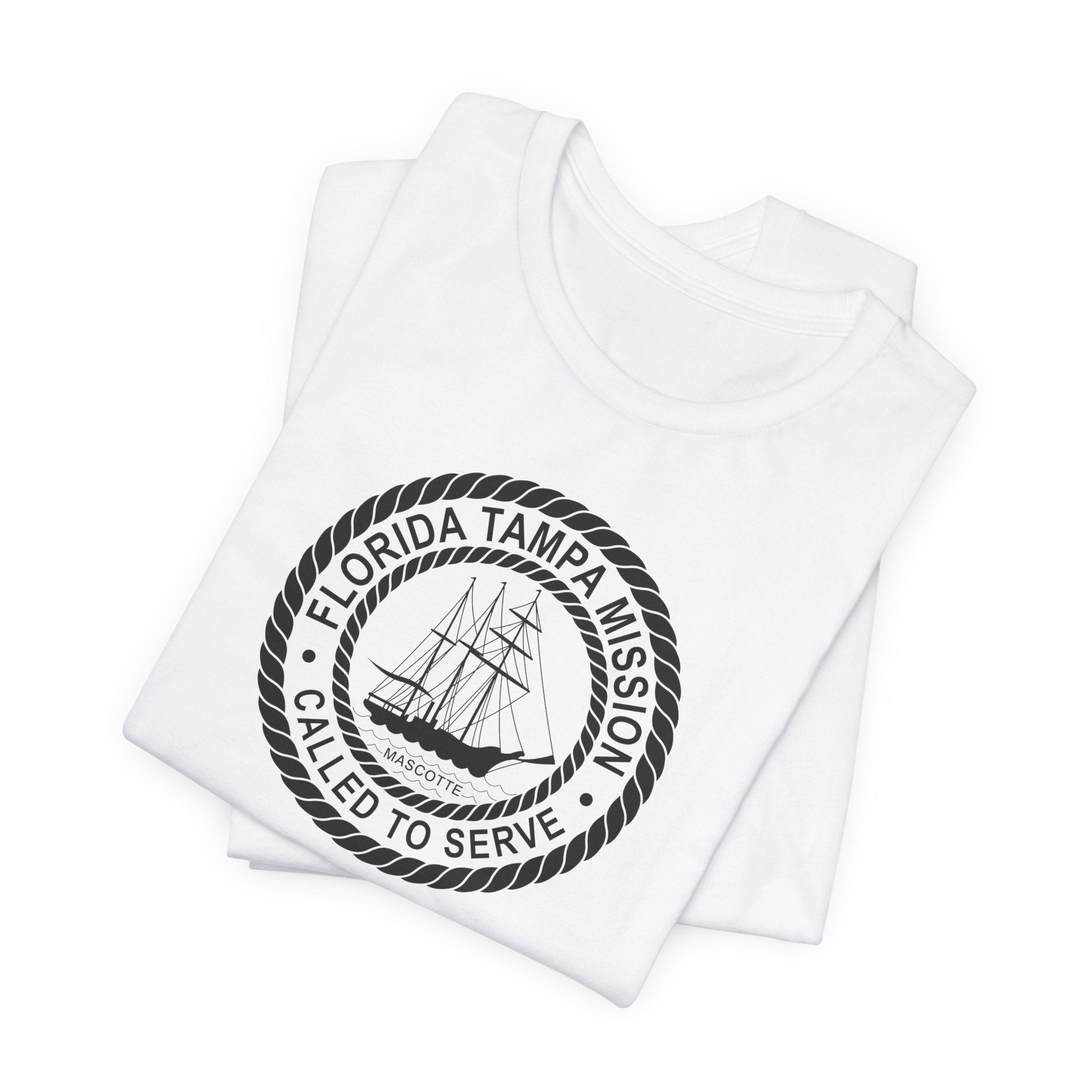 Florida Tampa Mission Circular Monochrome Logo T-Shirt - Mission Wishlist - LDS Missionary Gift Store