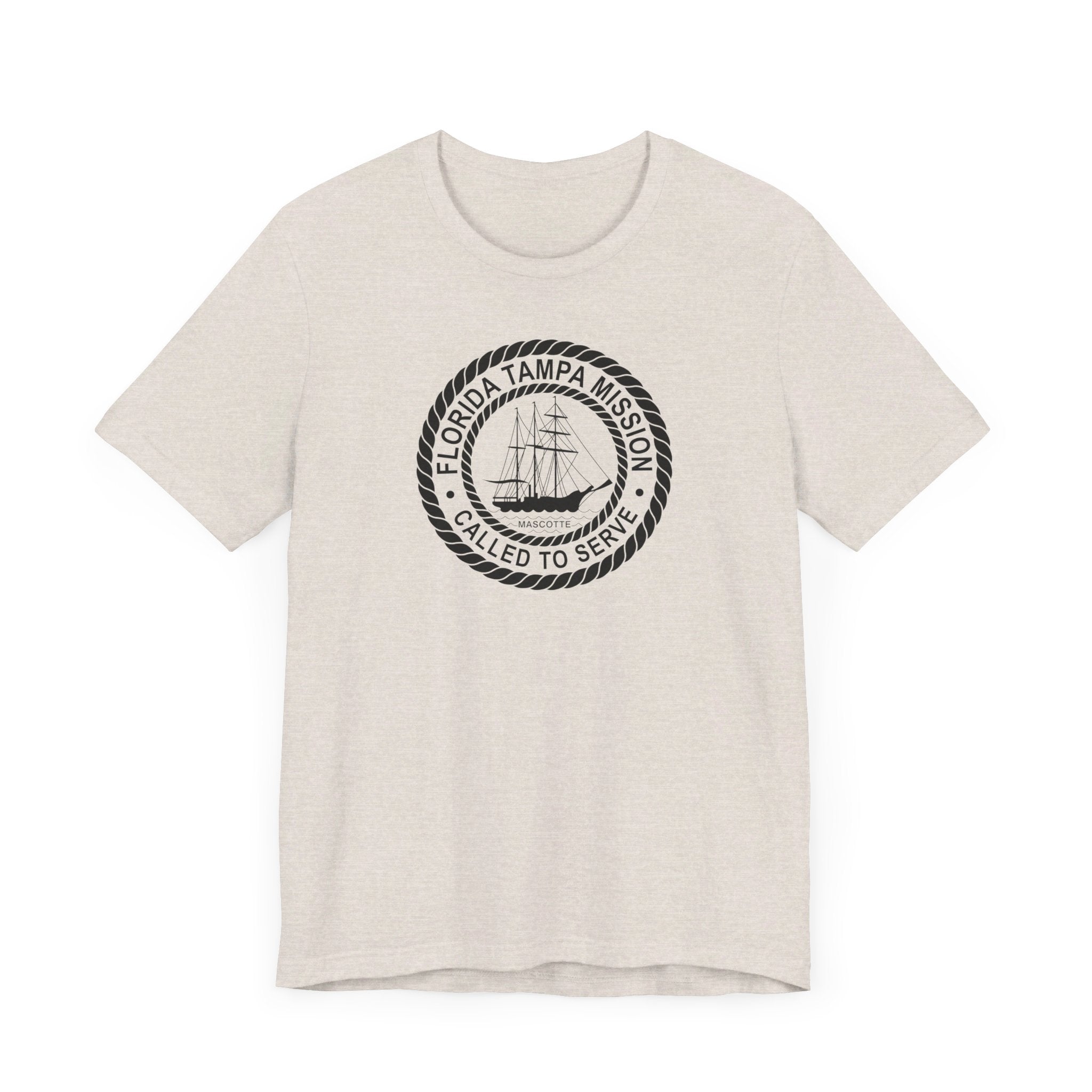 Florida Tampa Mission Circular Monochrome Logo T-Shirt - Mission Wishlist - LDS Missionary Gift Store