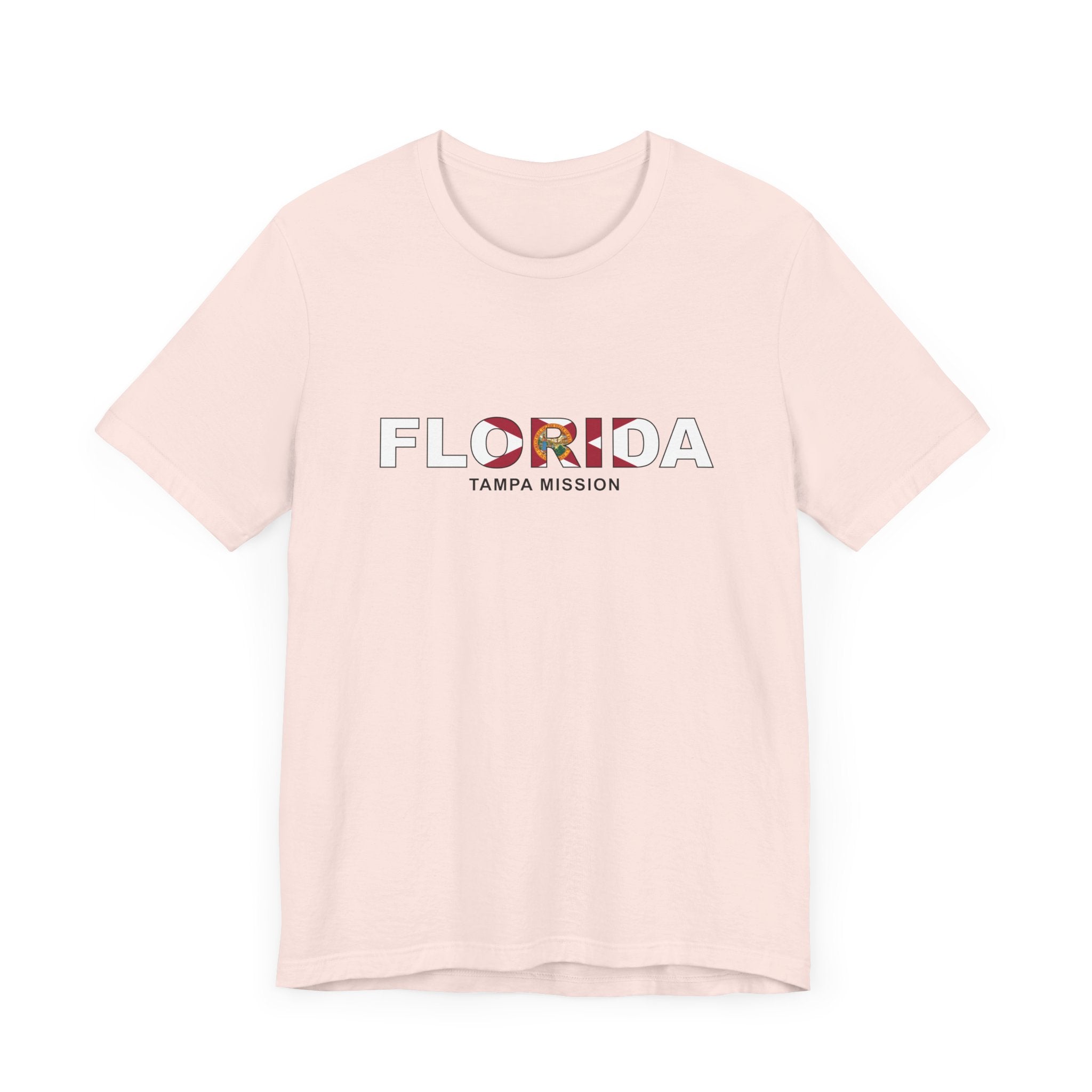 Florida Tampa Mission Flag Title T-shirt - Latter-Day Saint LDS Missionary Gift - Book of Mormon