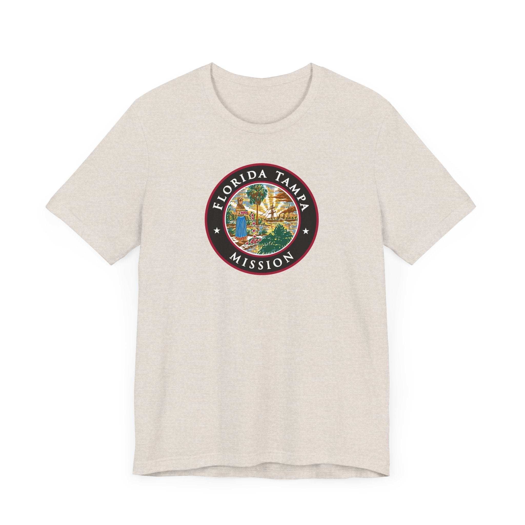Florida Tampa Mission State Flag Logo (Black Border) T-shirt - Mission Wishlist - LDS Missionary Gift Store