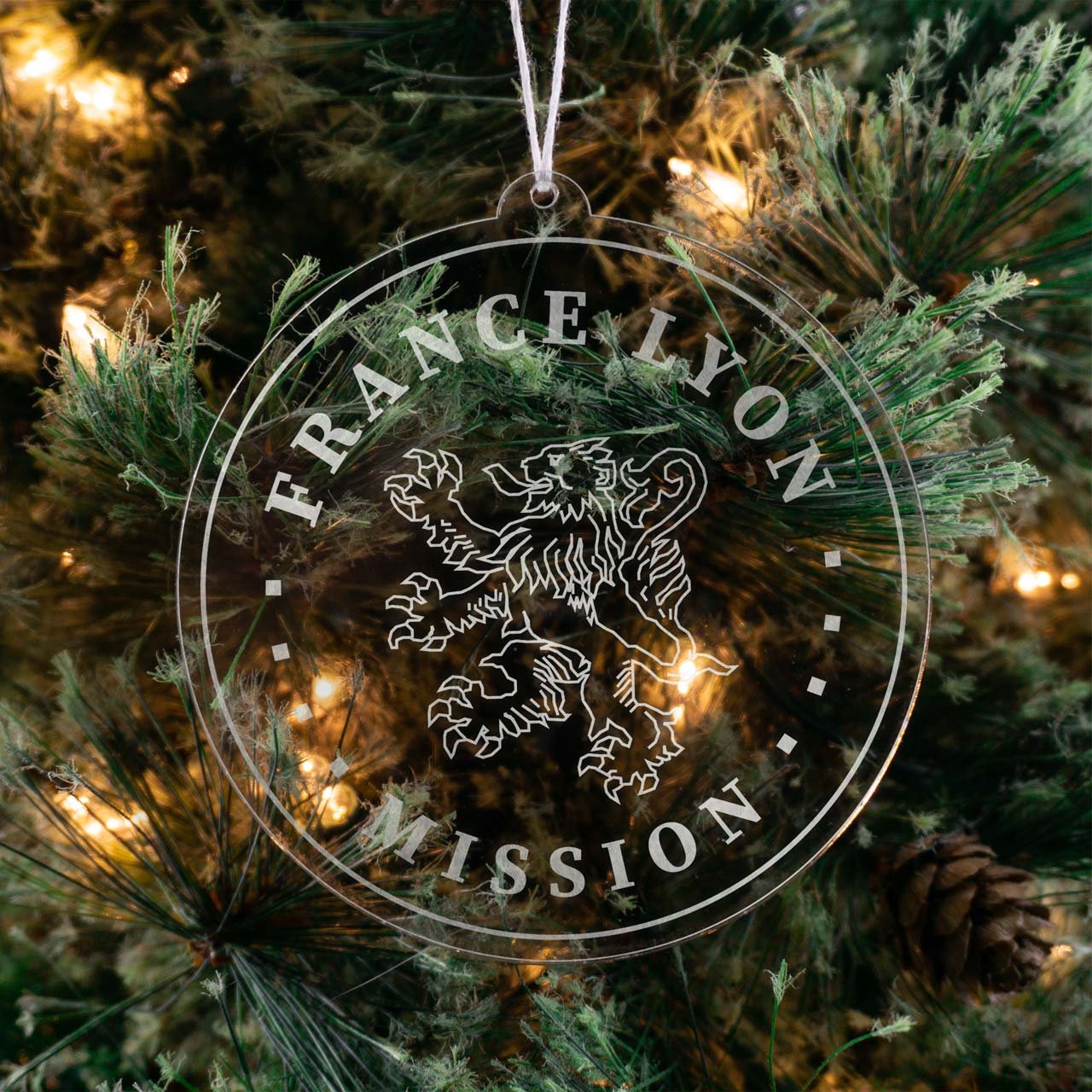 France Lyon Mission Christmas Ornament - Latter-Day Saint LDS Missionary Gift - Book of Mormon