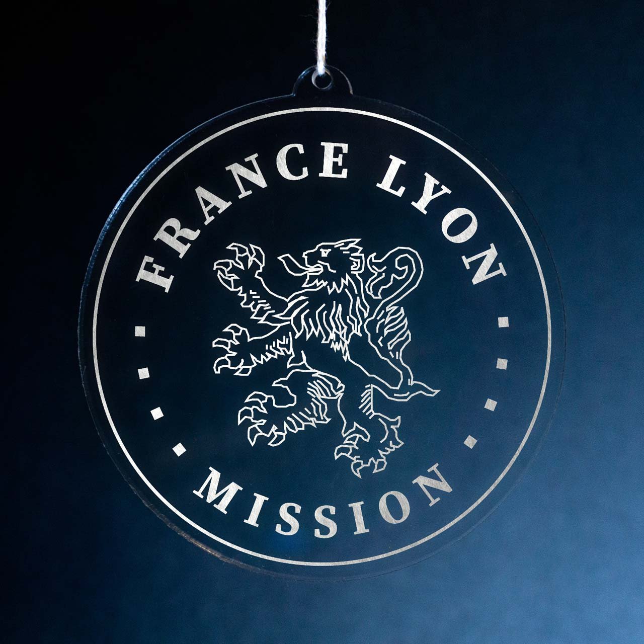 France Lyon Mission Christmas Ornament - Latter-Day Saint LDS Missionary Gift - Book of Mormon