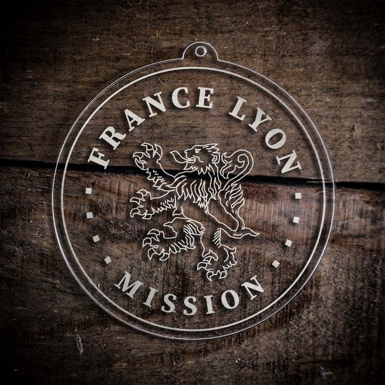 France Lyon Mission Christmas Ornament - Latter-Day Saint LDS Missionary Gift - Book of Mormon