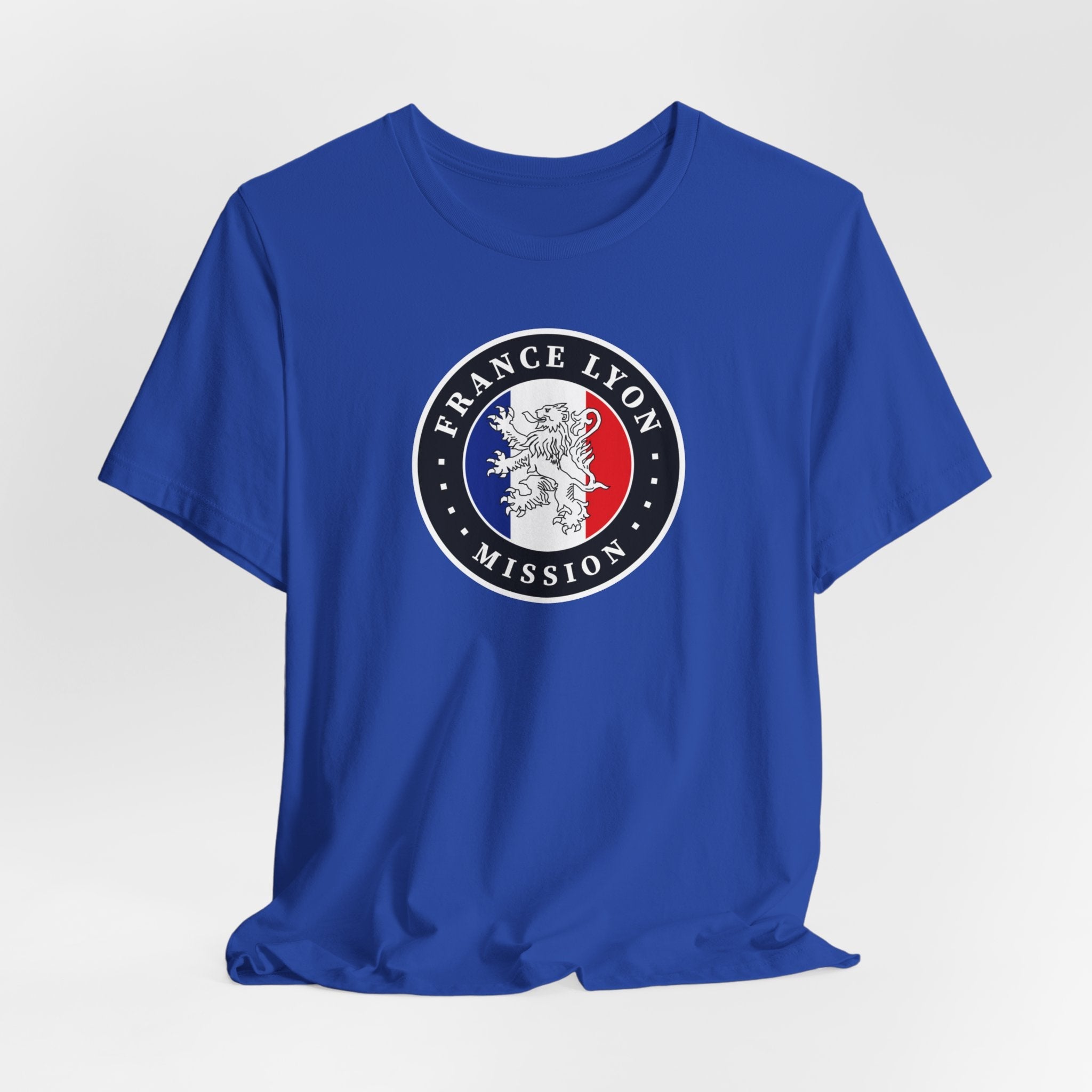 France Lyon Mission Flag Logo (Black Border) T-shirt - Mission Wishlist - LDS Missionary Gift Store
