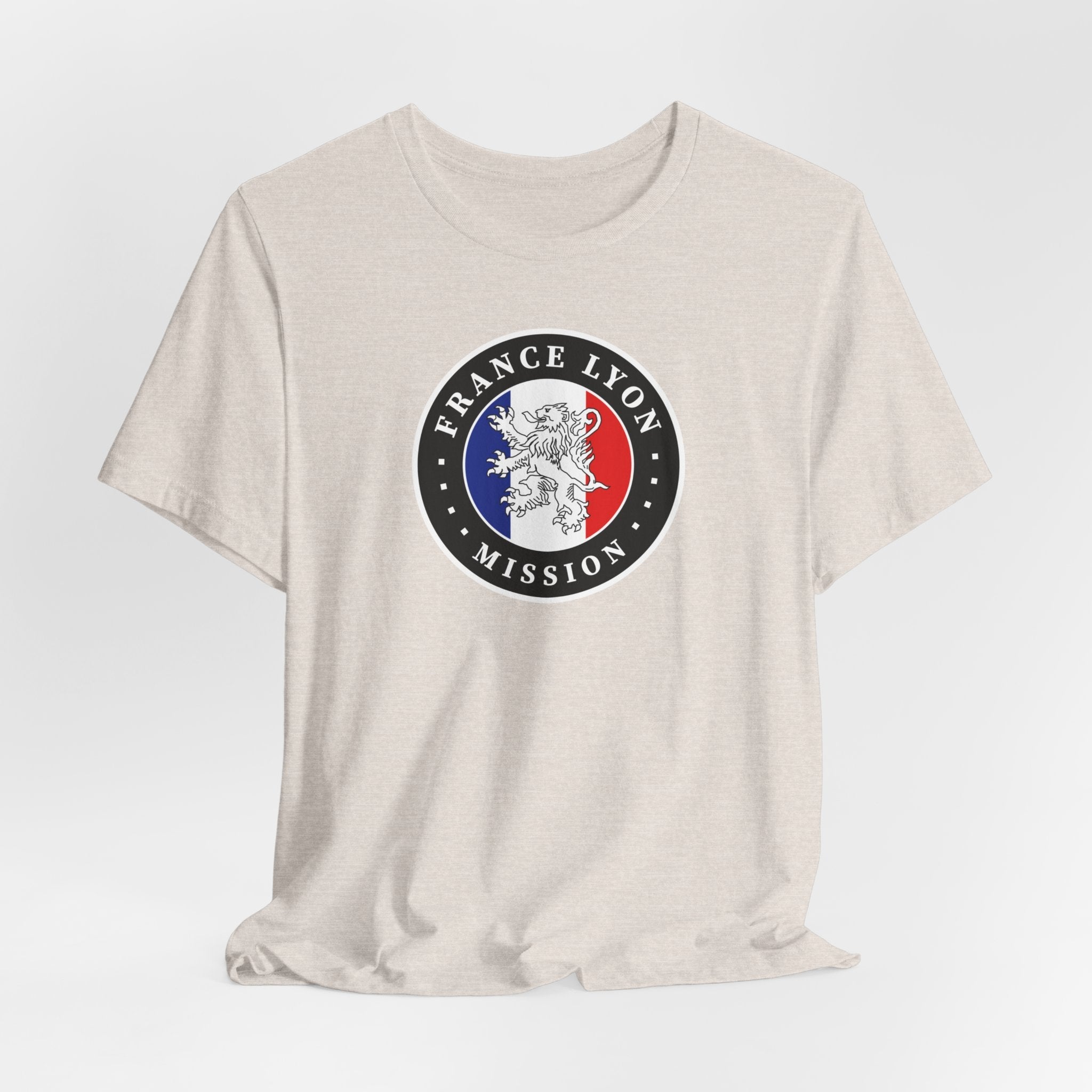 France Lyon Mission Flag Logo (Black Border) T-shirt - Mission Wishlist - LDS Missionary Gift Store