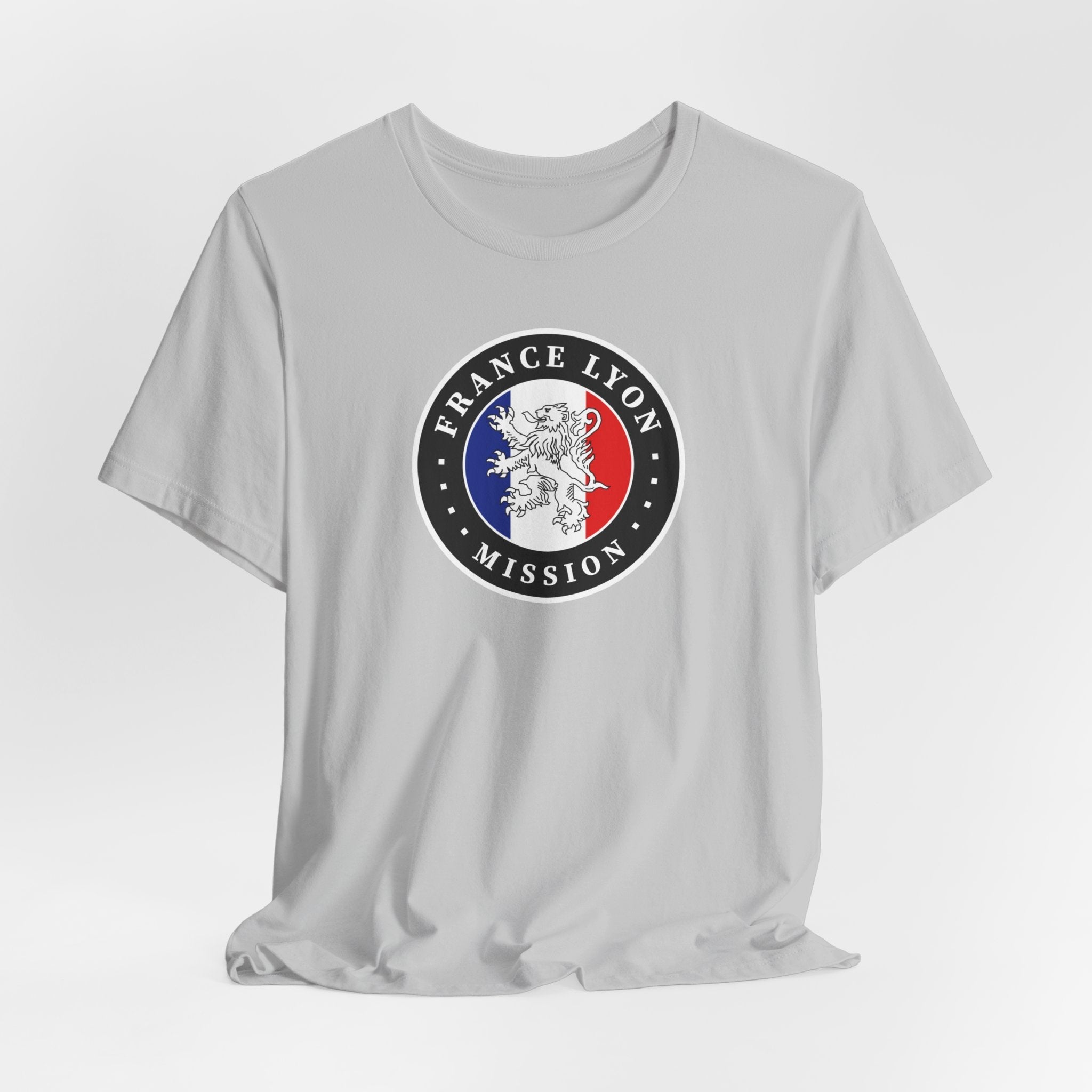 France Lyon Mission Flag Logo (Black Border) T-shirt - Mission Wishlist - LDS Missionary Gift Store
