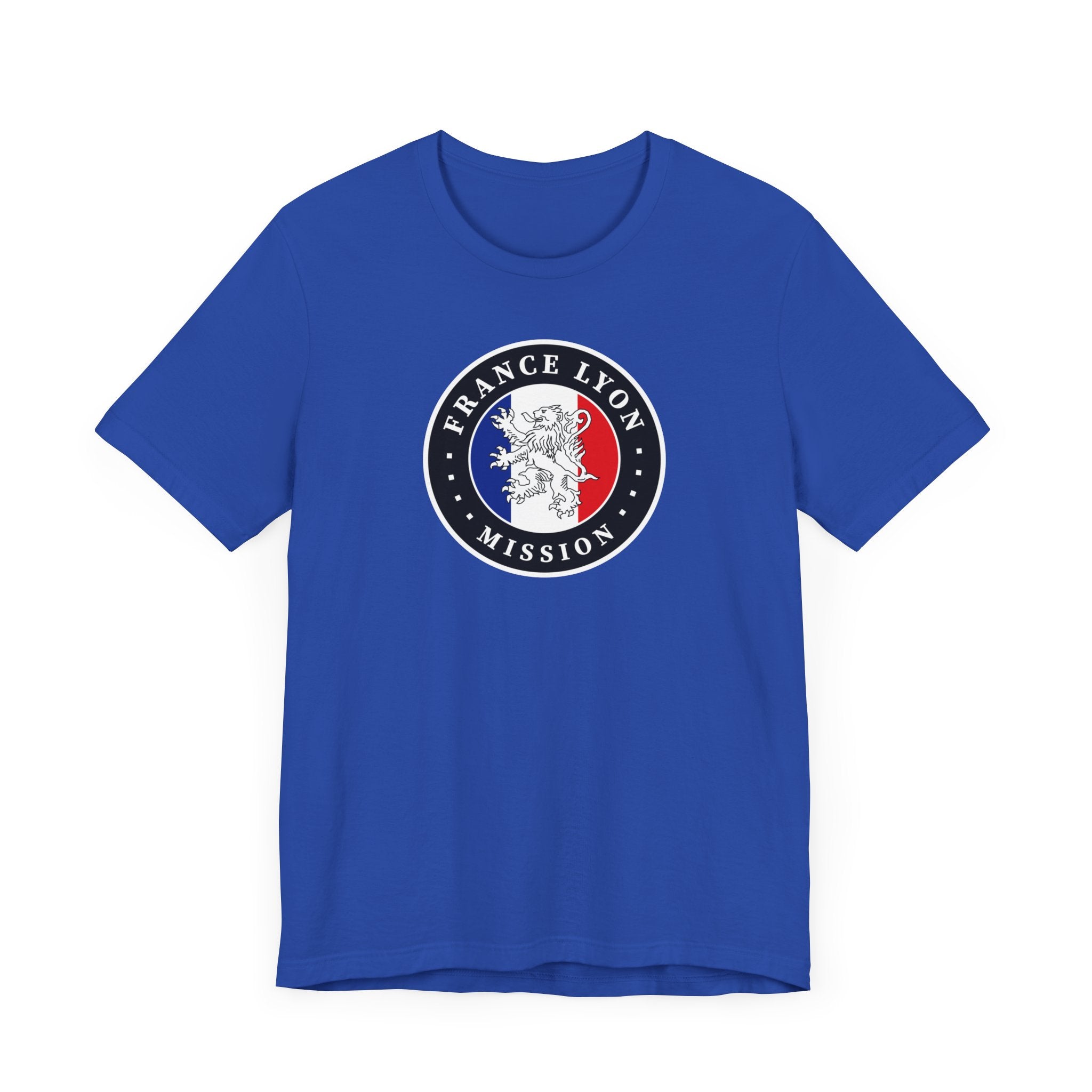 France Lyon Mission Flag Logo (Black Border) T-shirt - Mission Wishlist - LDS Missionary Gift Store