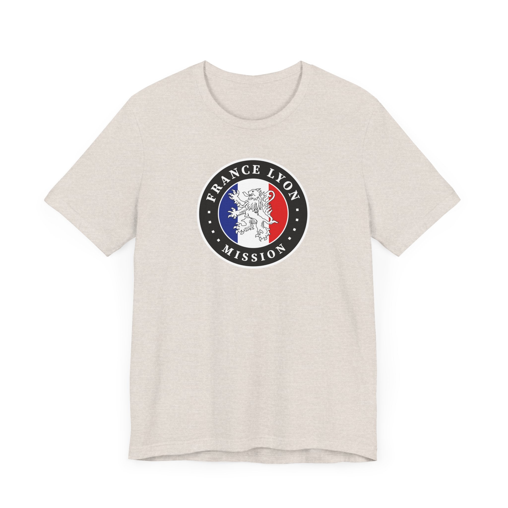 France Lyon Mission Flag Logo (Black Border) T-shirt - Mission Wishlist - LDS Missionary Gift Store